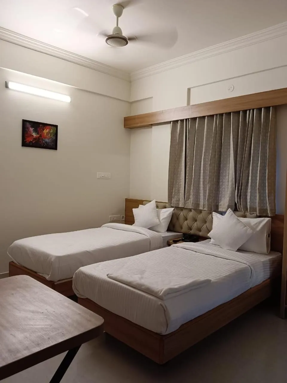 Bedroom, Bed in Krishna Inn