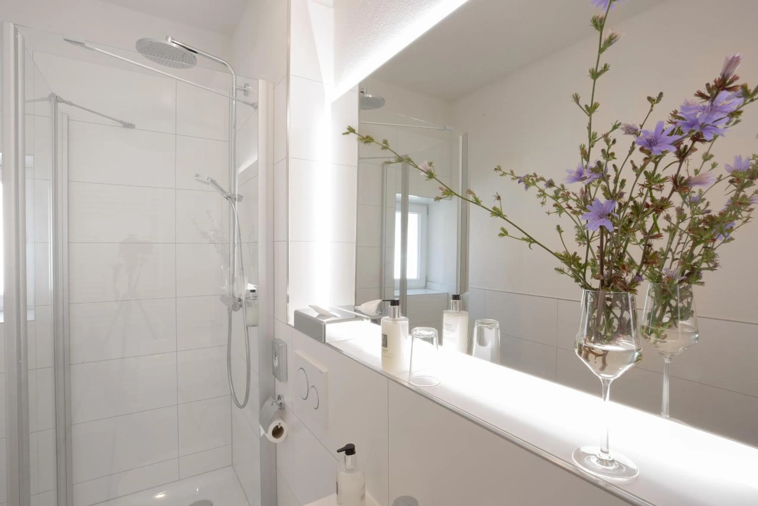 Shower in Hotel Kredell