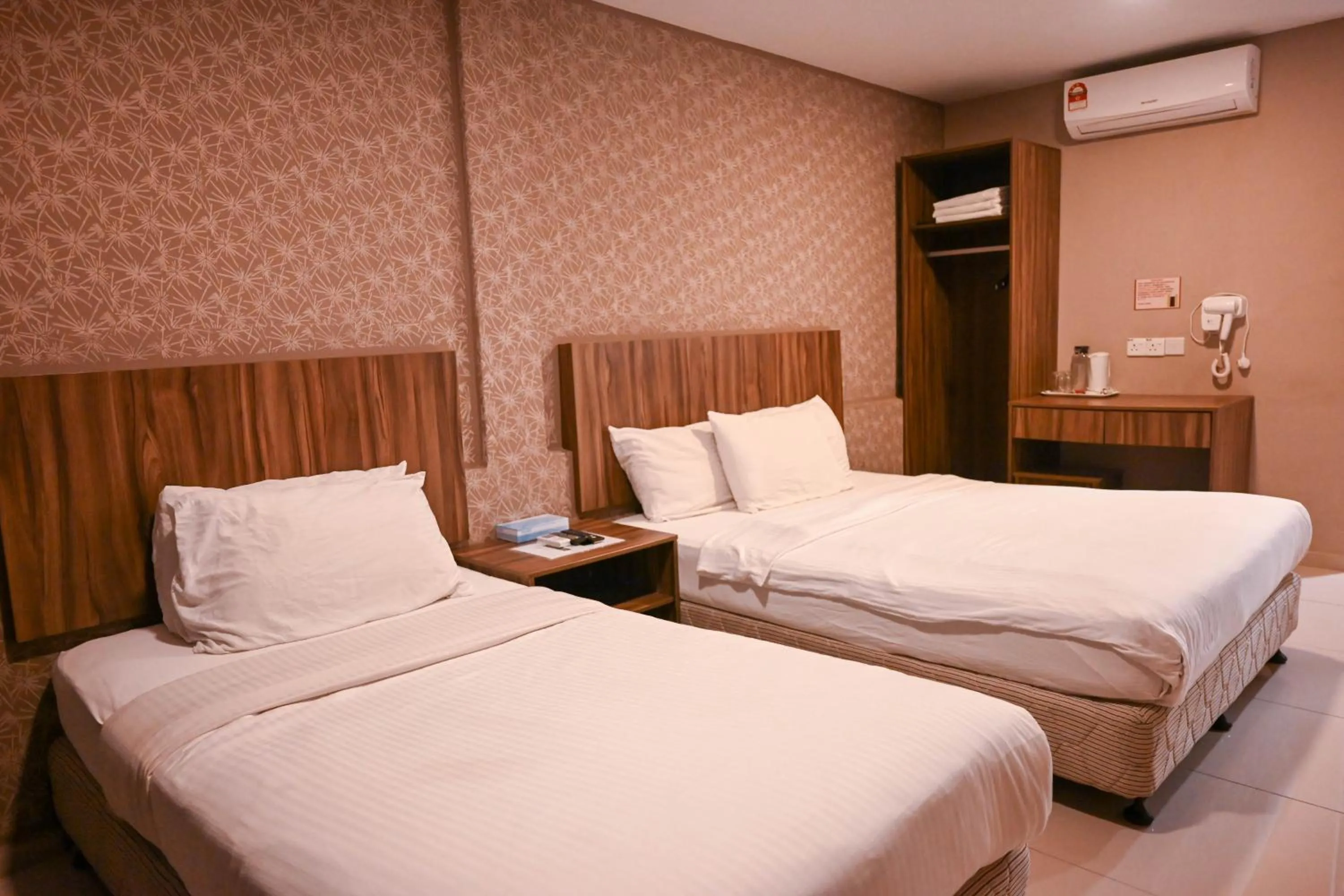 Bed in Hotel Jelai @ Raub, Pahang