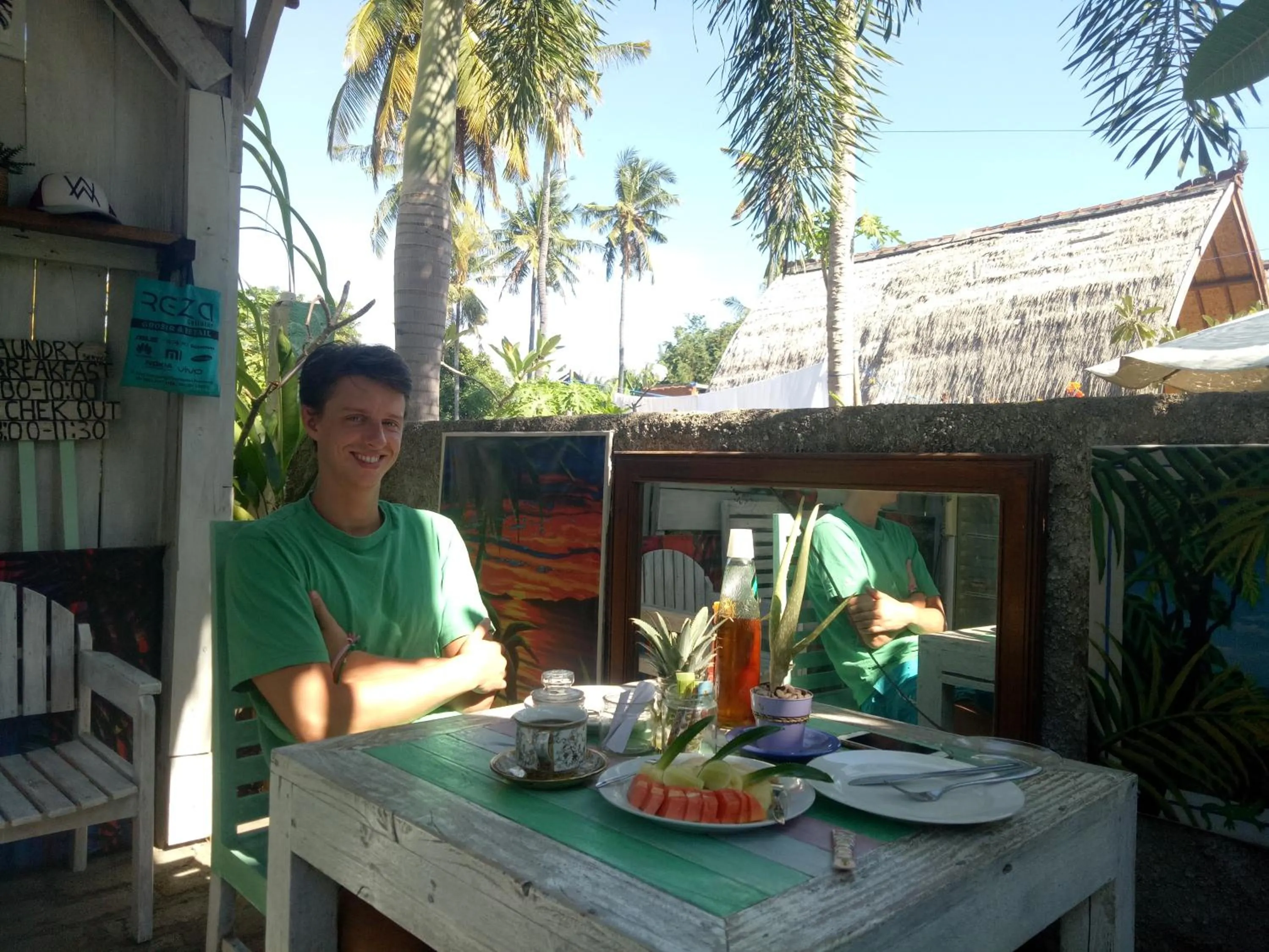 People in Palm Trees Villas