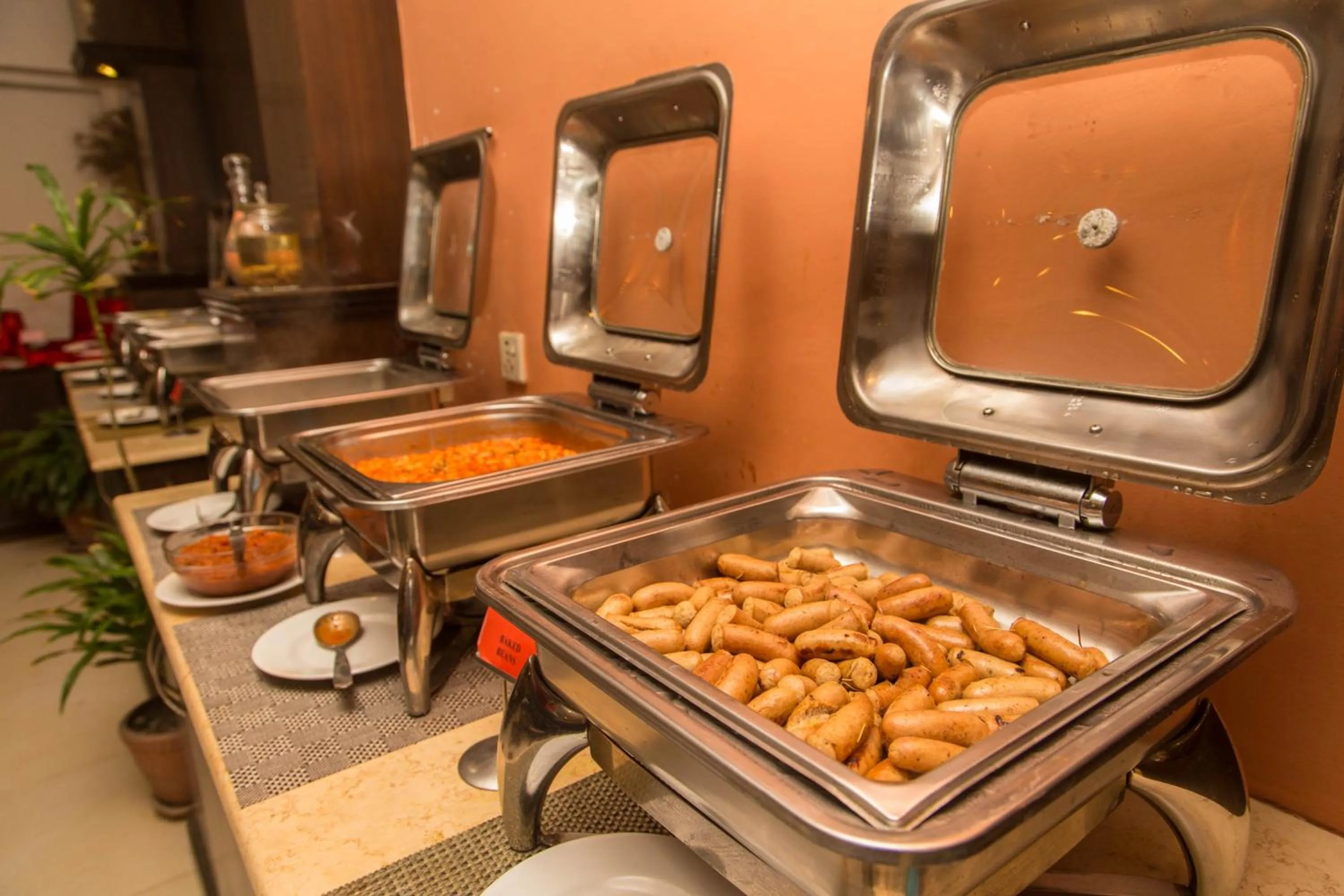 Buffet breakfast in Hotel Marshyangdi