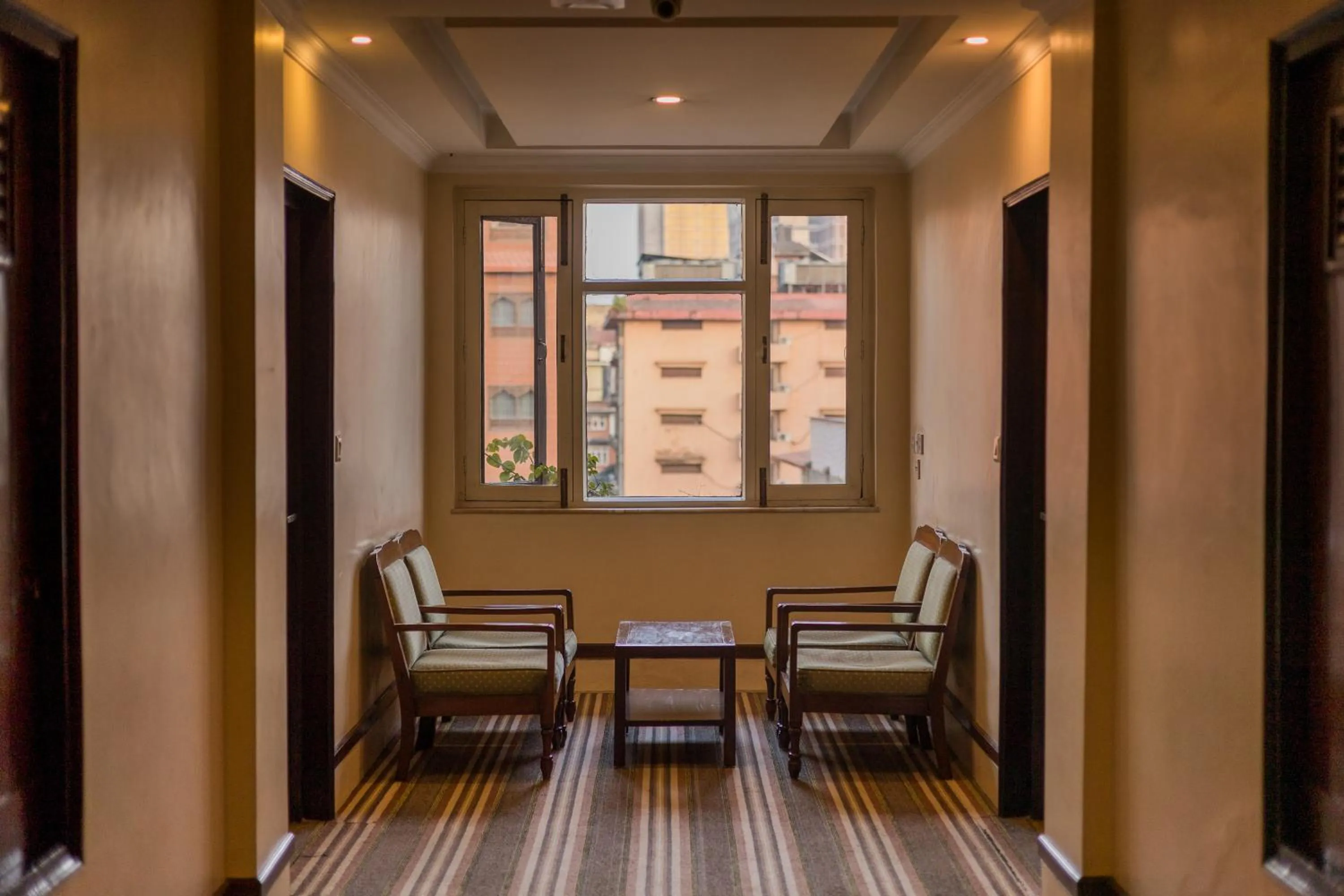 Seating area in Hotel Marshyangdi