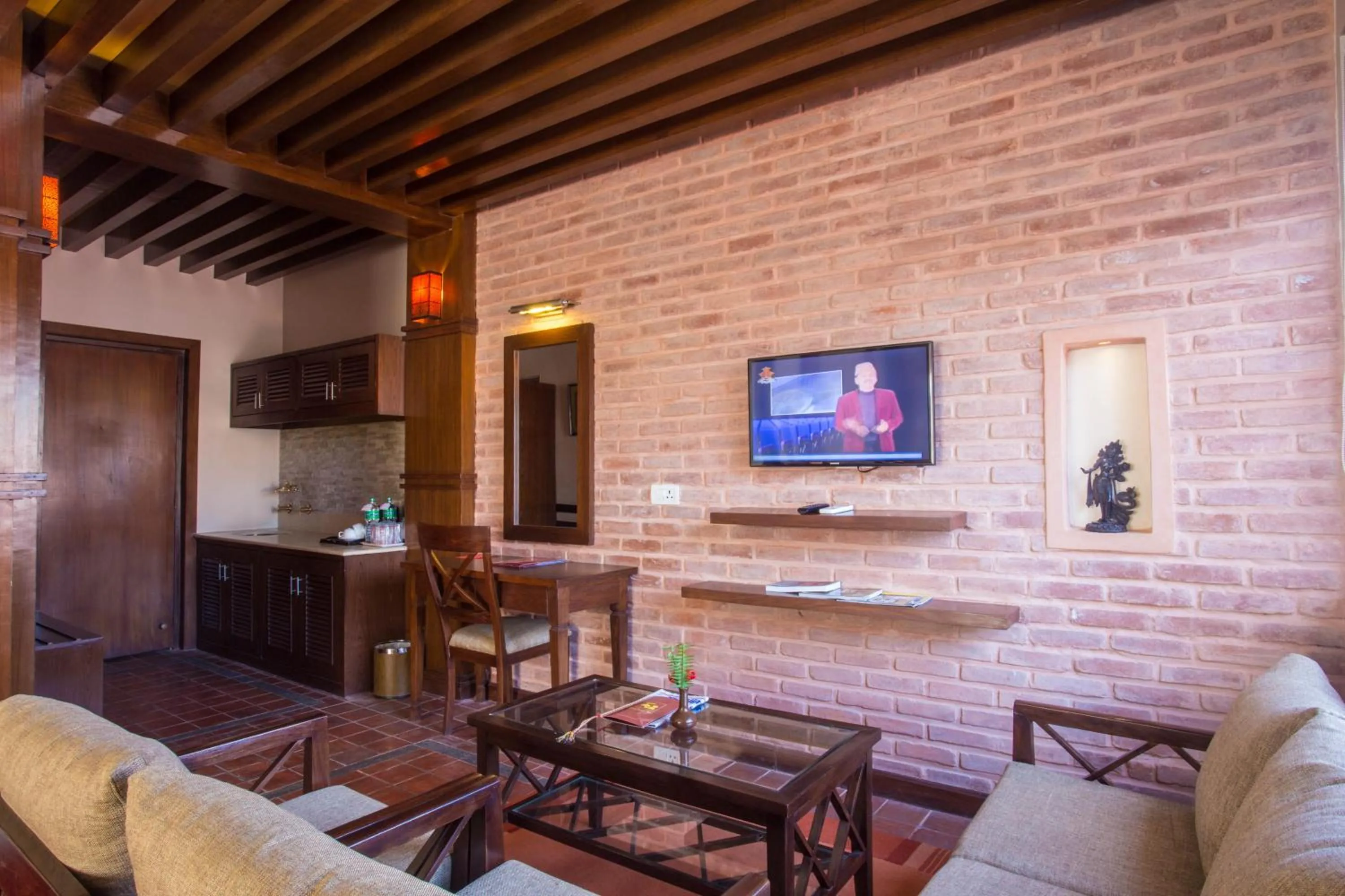 Living room in Hotel Marshyangdi