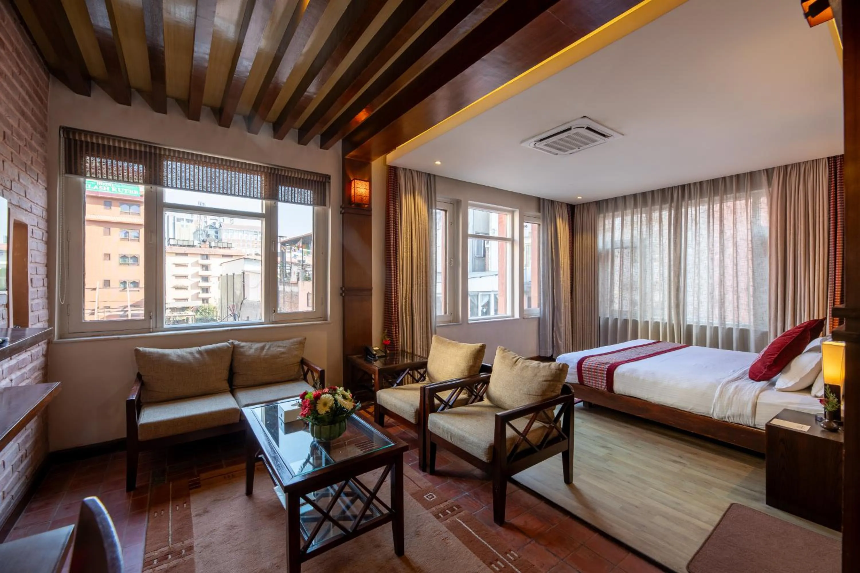 Bedroom, Bed in Hotel Marshyangdi