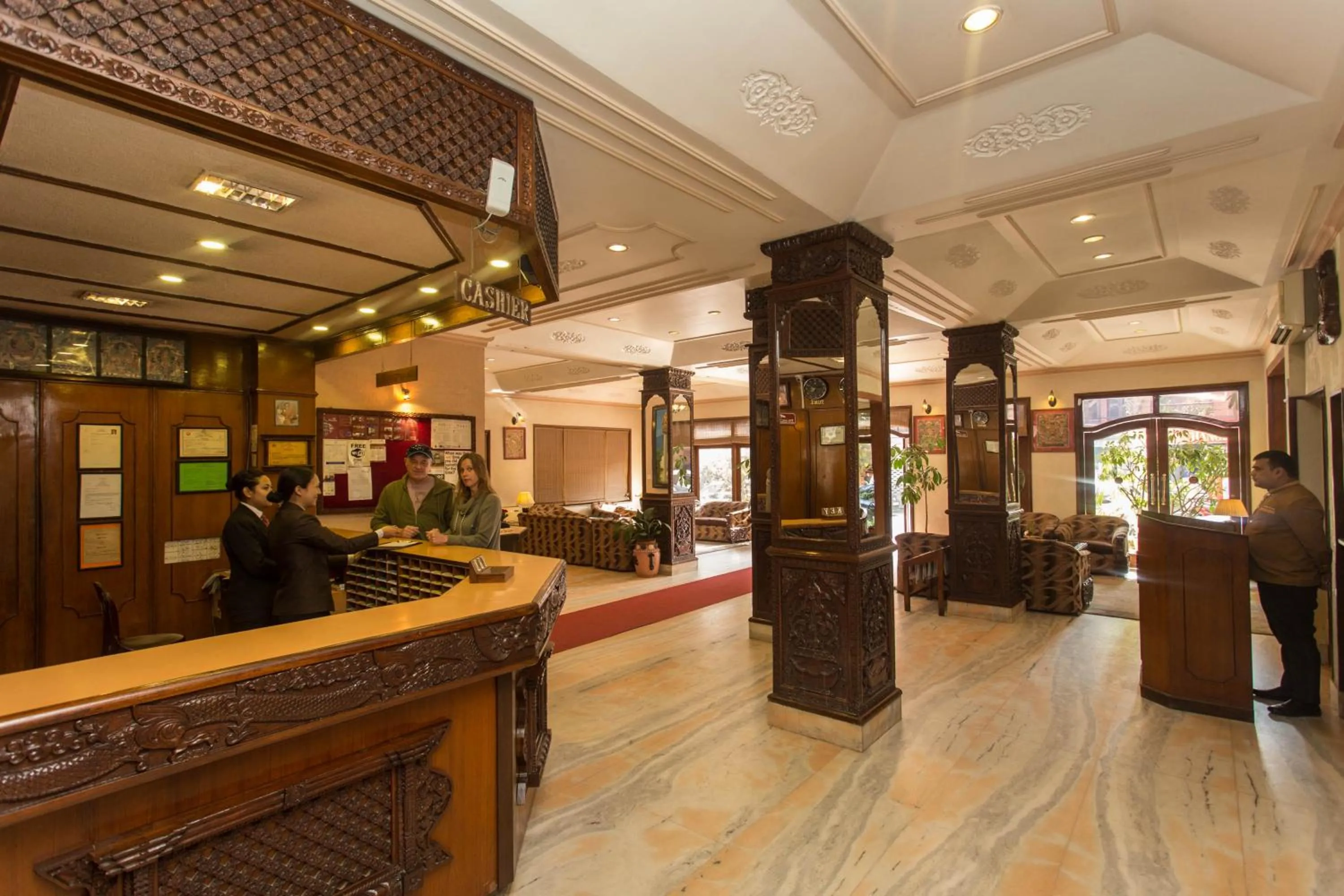 Lobby or reception in Hotel Marshyangdi