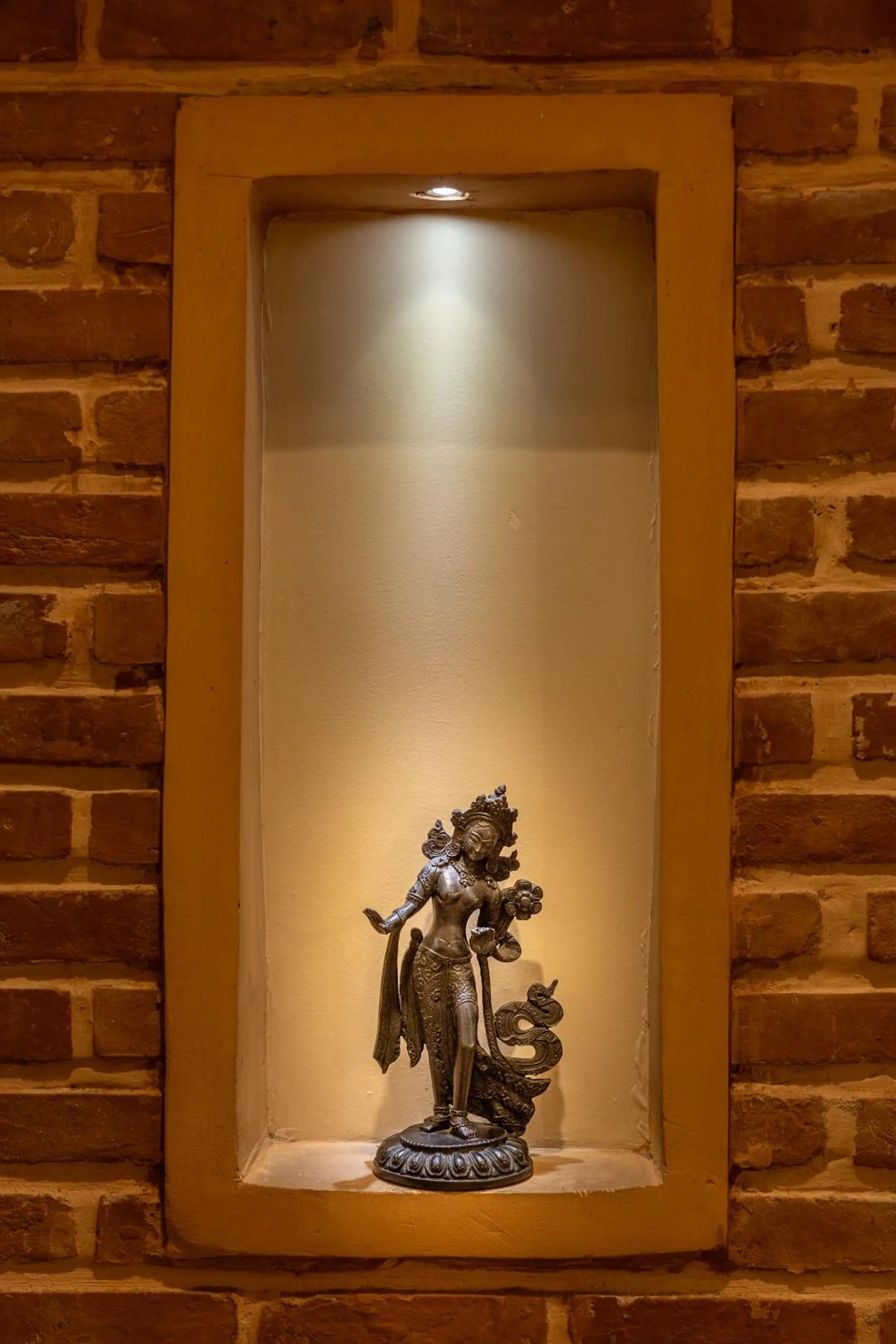 Decorative detail in Hotel Marshyangdi