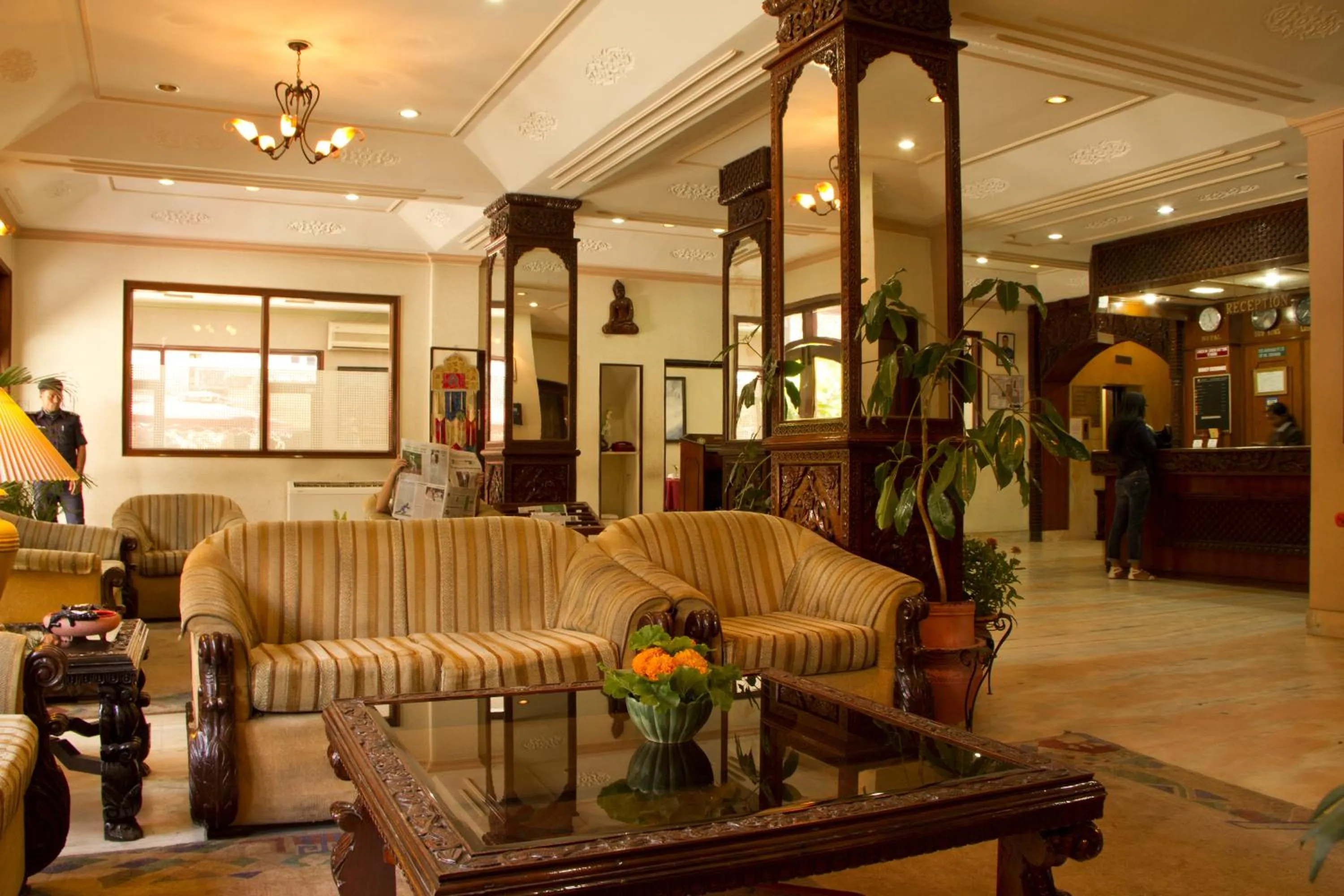 Lobby or reception in Hotel Marshyangdi
