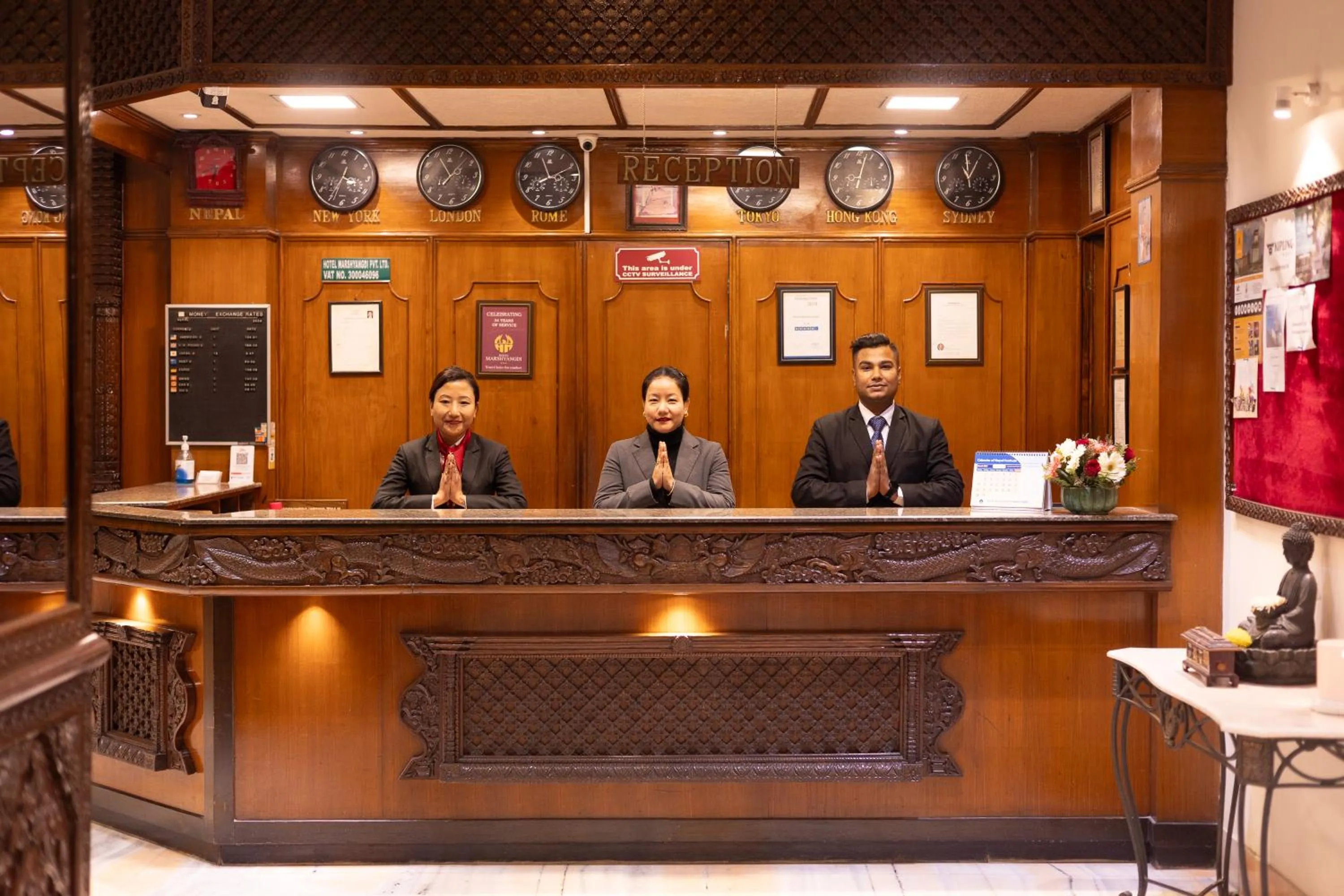 Lobby or reception in Hotel Marshyangdi