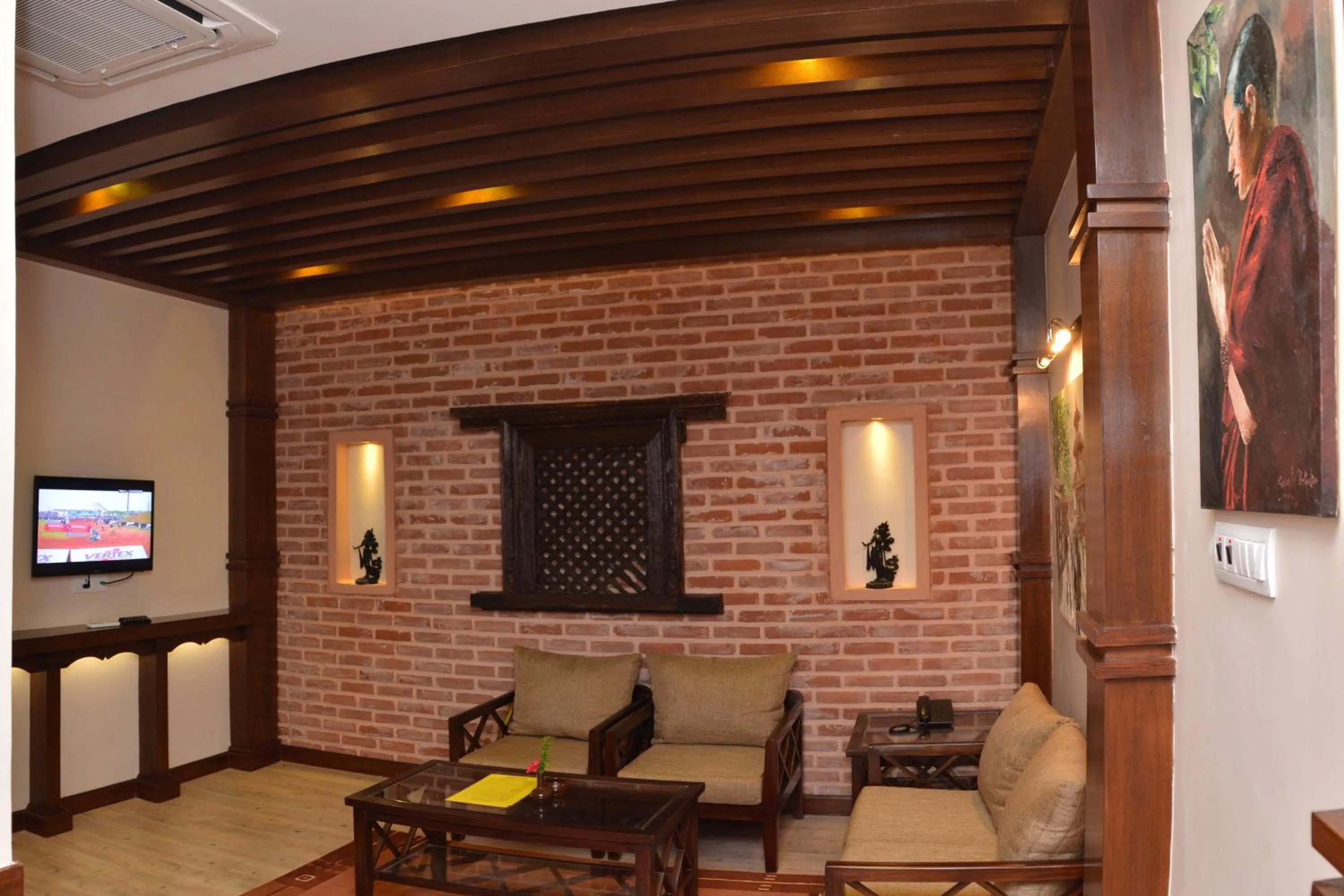 Living room in Hotel Marshyangdi