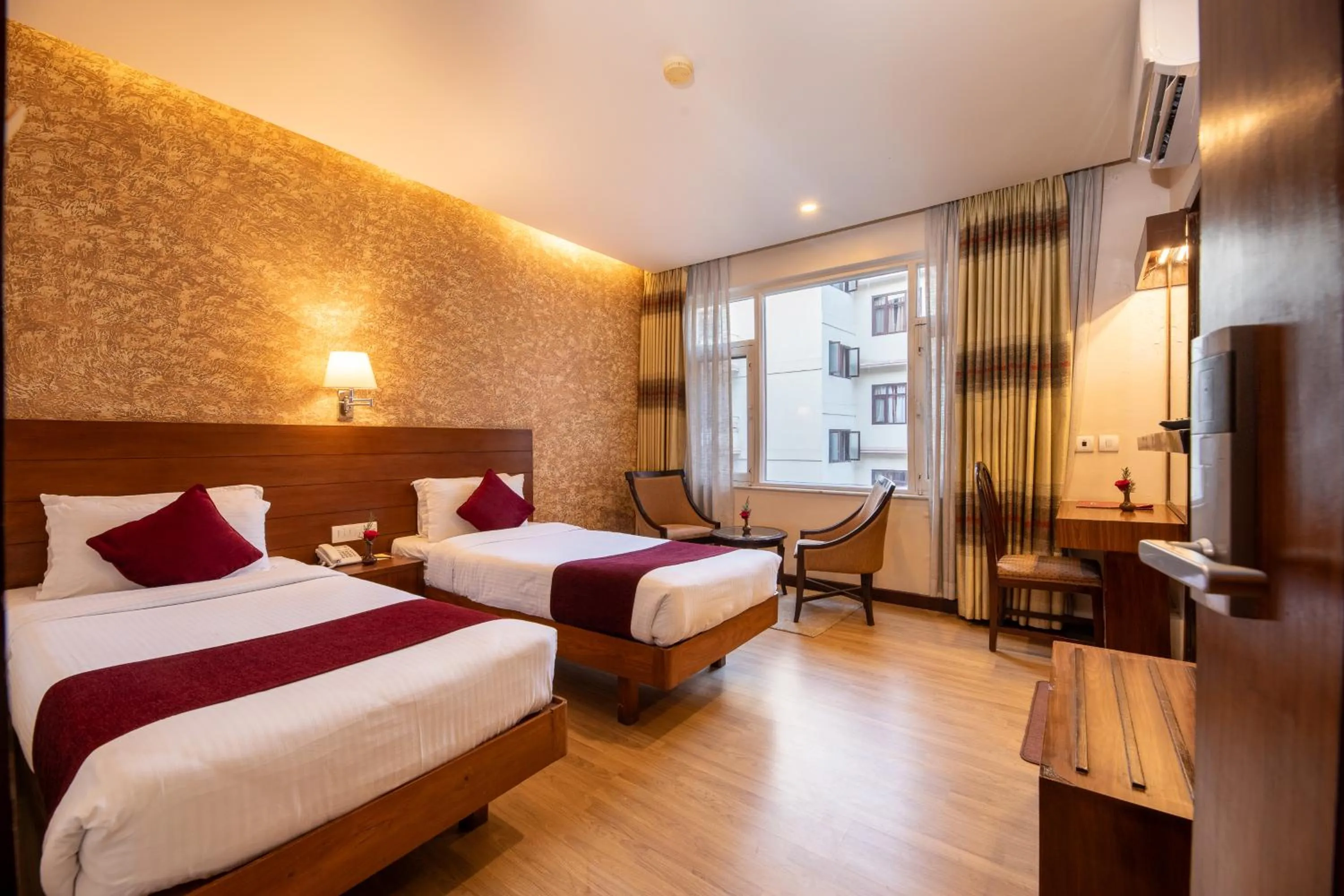 Bedroom, Bed in Hotel Marshyangdi