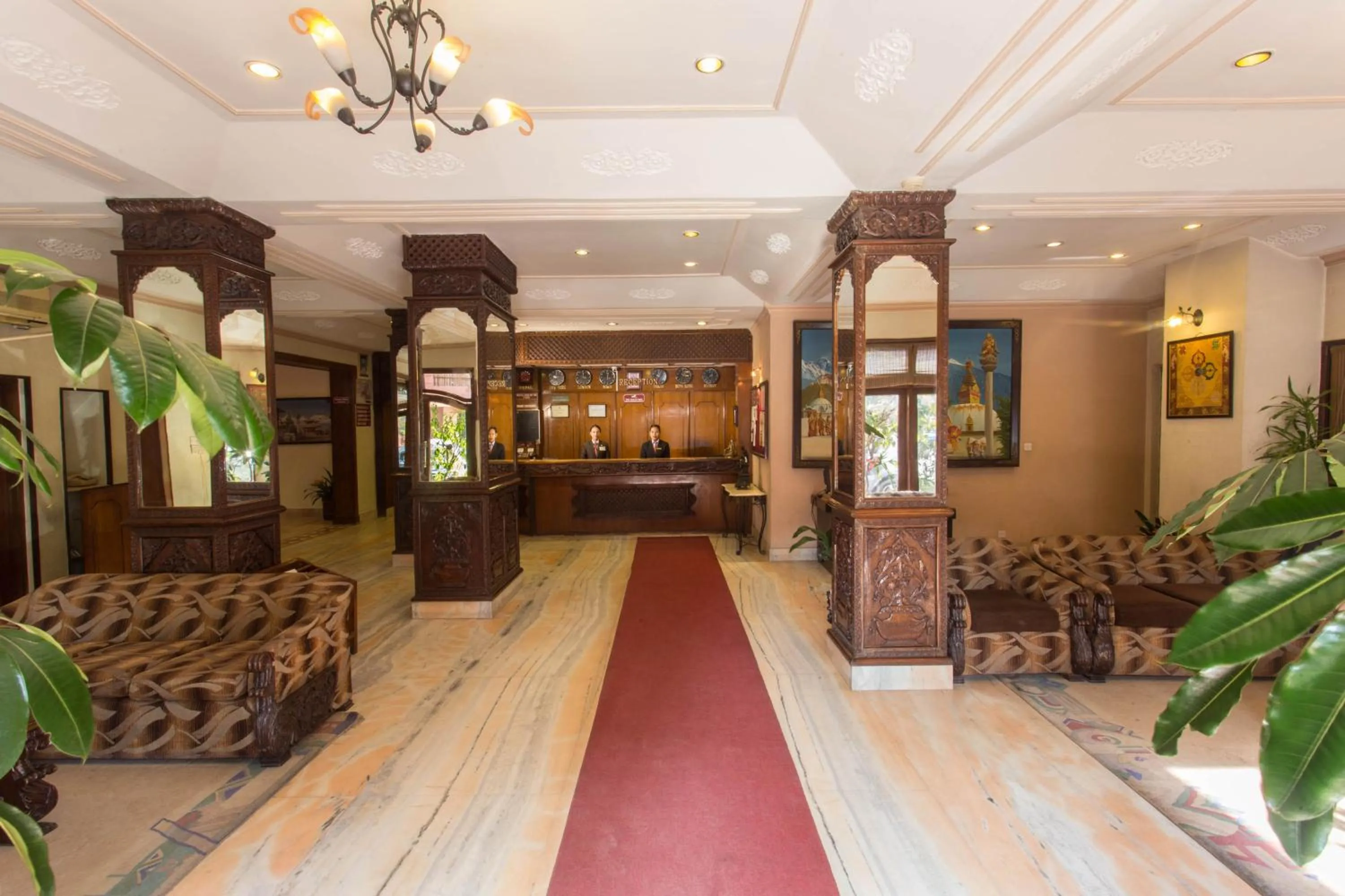 Lobby or reception in Hotel Marshyangdi