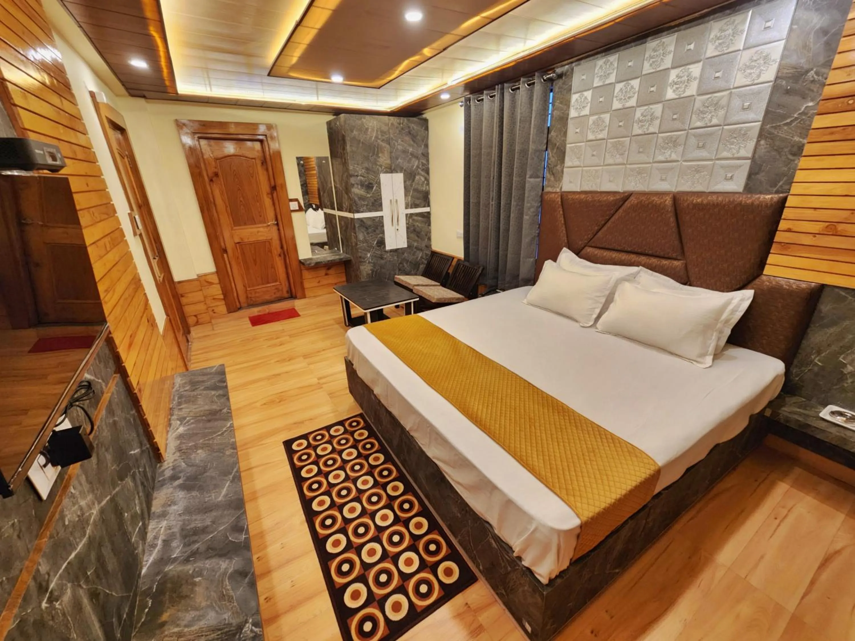 Bed in Hotel Ranveer Palace