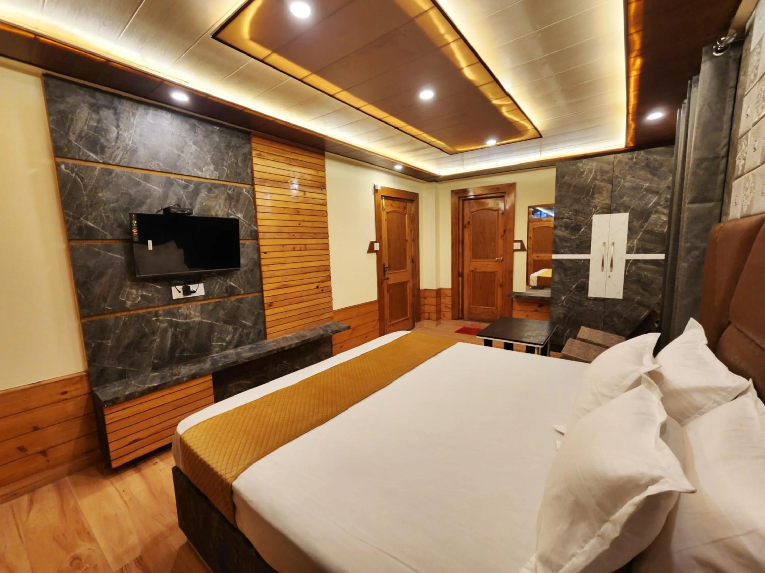 Bed in Hotel Ranveer Palace