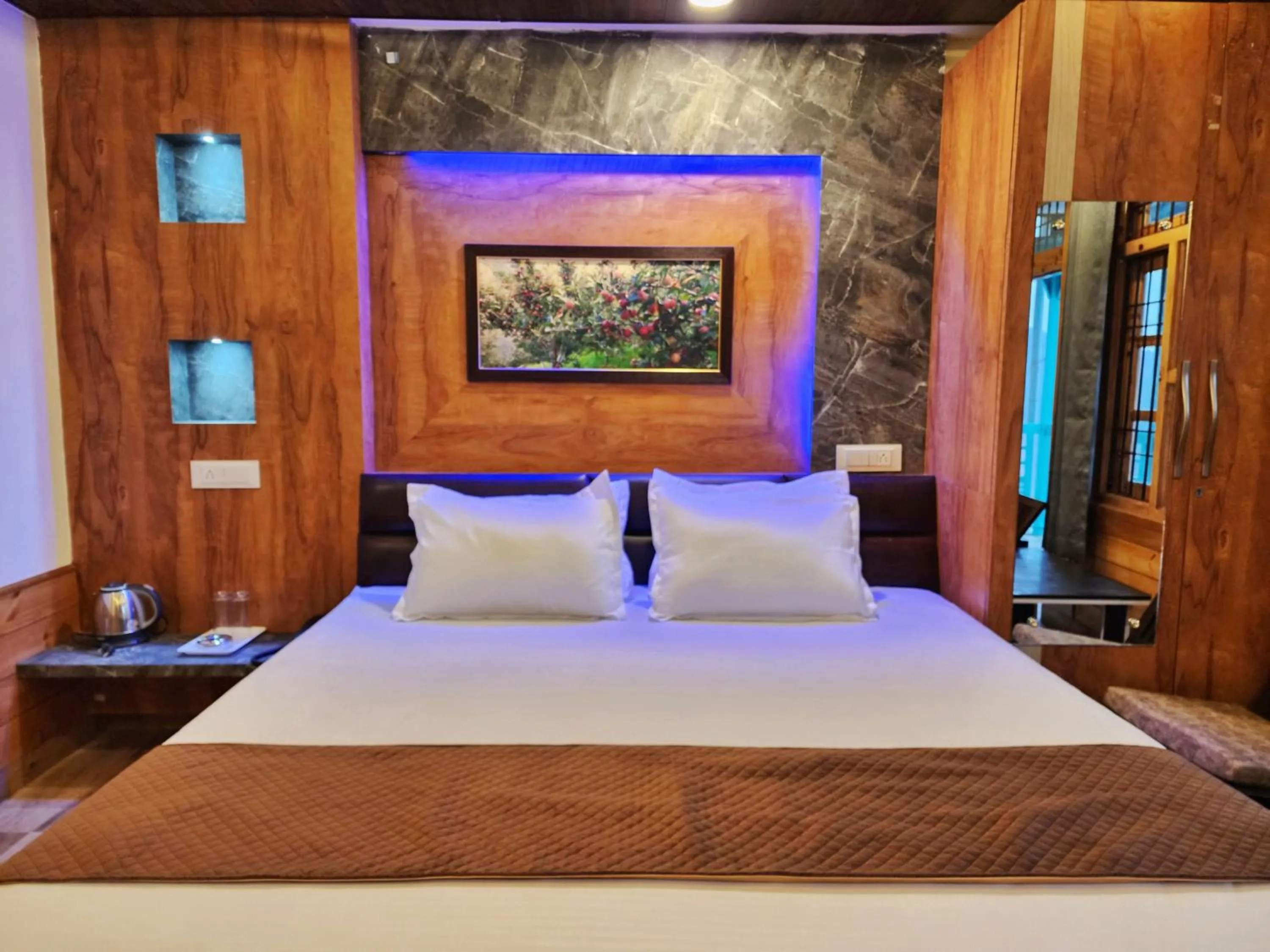 Bed in Hotel Ranveer Palace