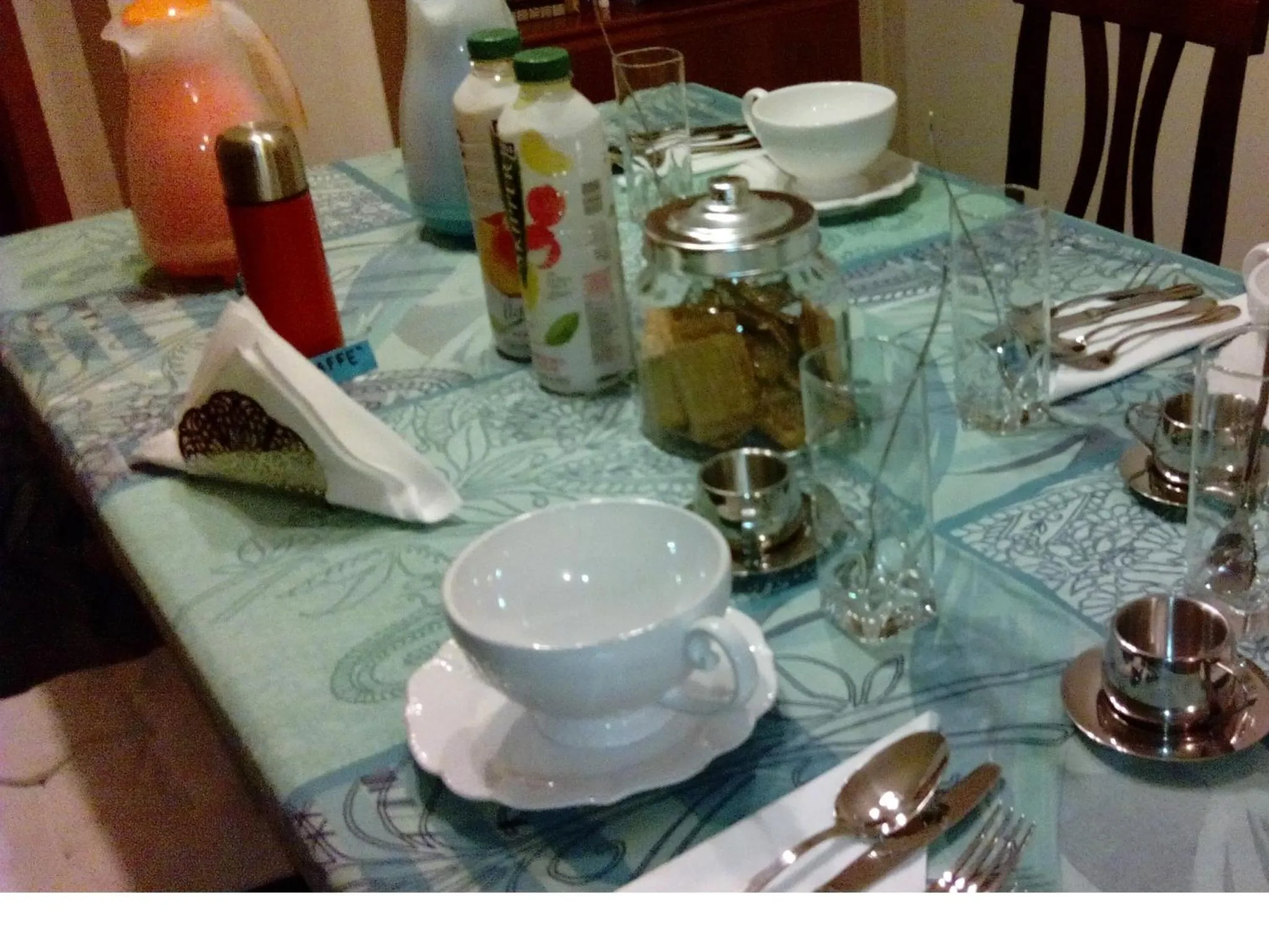 Continental breakfast in Crespi House