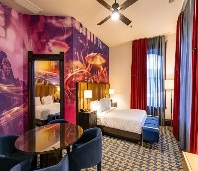Photo of the whole room, Bed in Rocksino by Hard Rock Deadwood