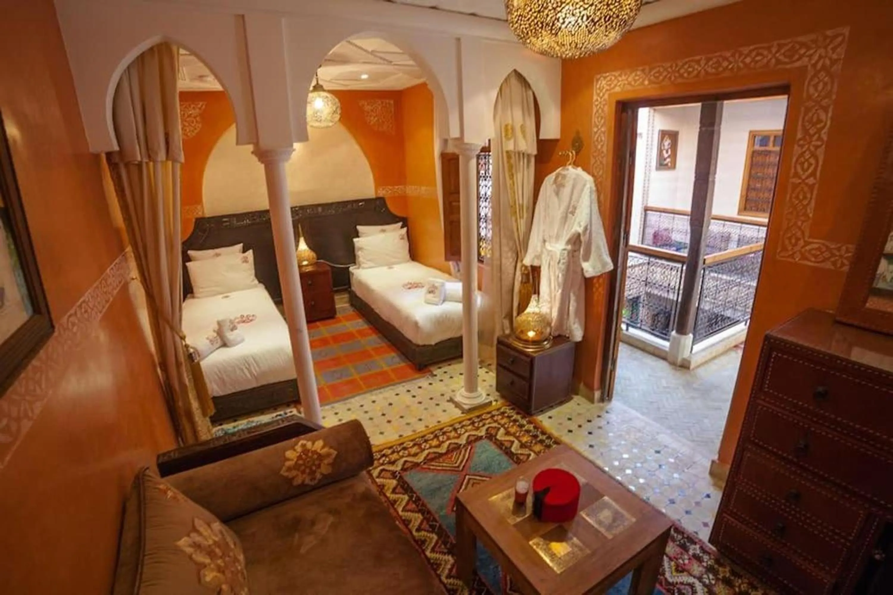 Bed in Riad Ikalimo 1