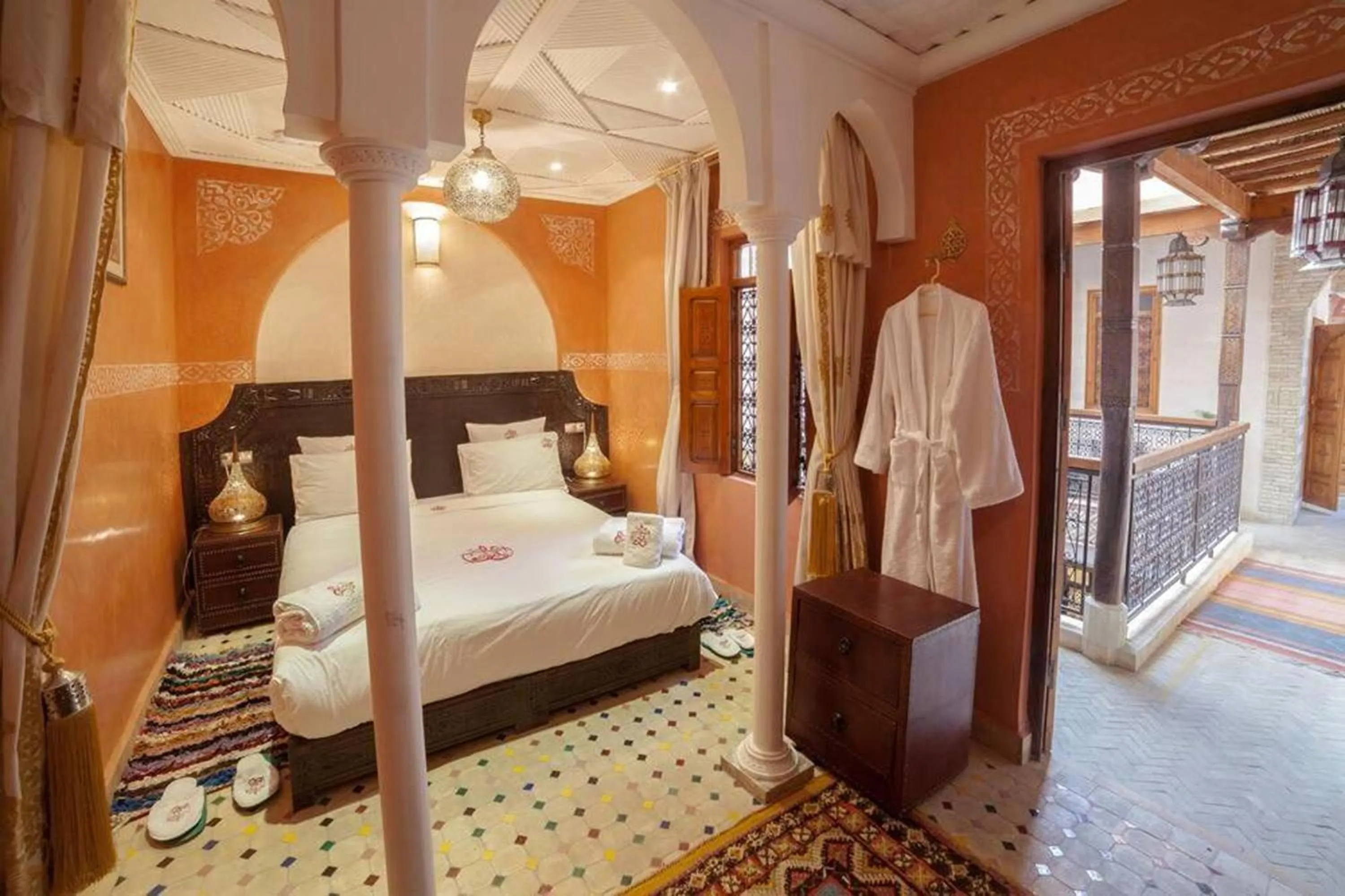 Bed in Riad Ikalimo 1