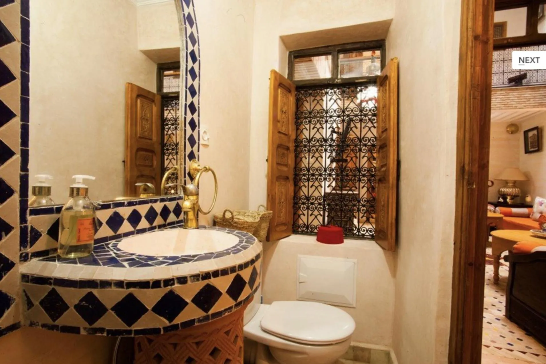Bathroom in Riad Ikalimo 1
