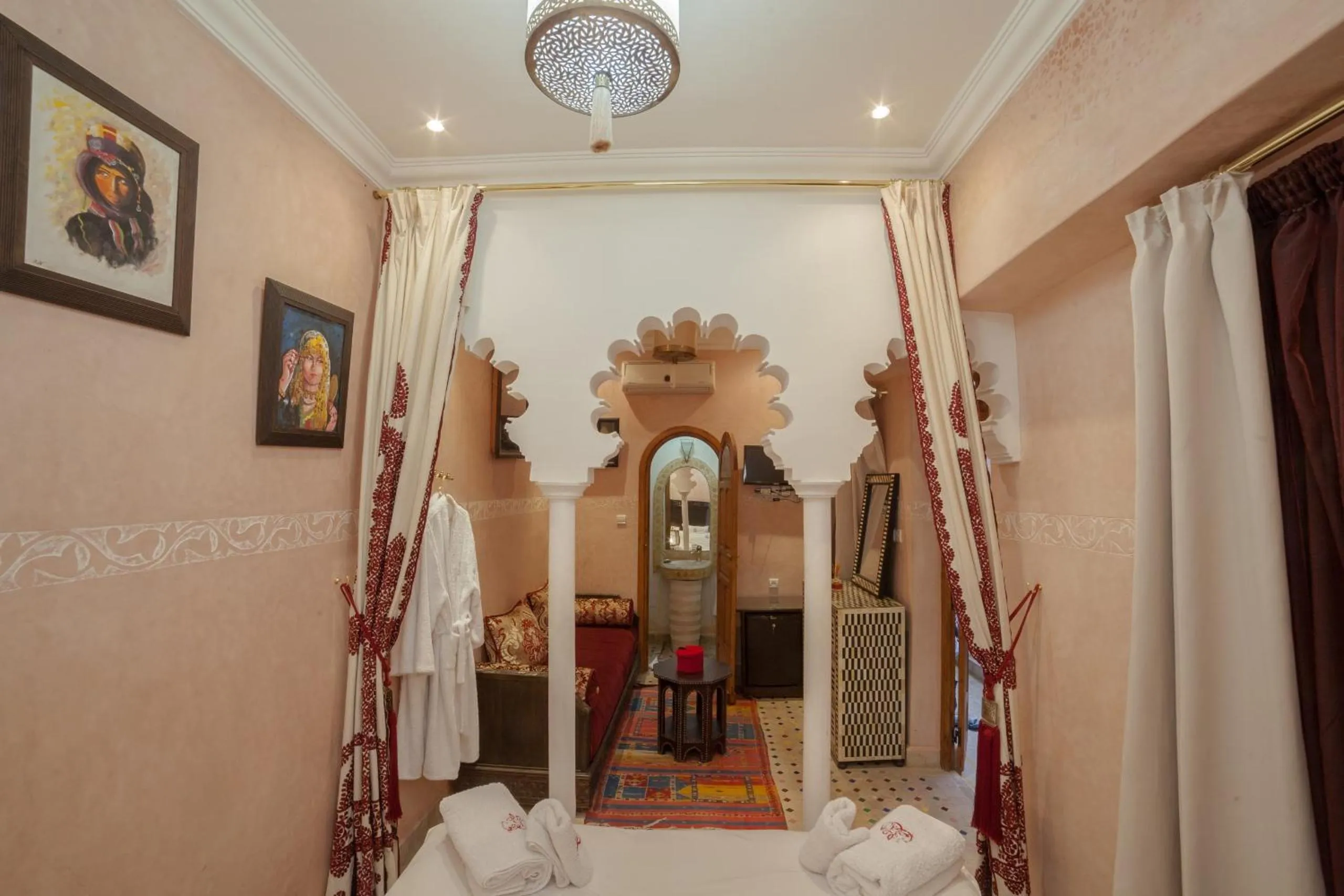 Seating area in Riad Ikalimo 1