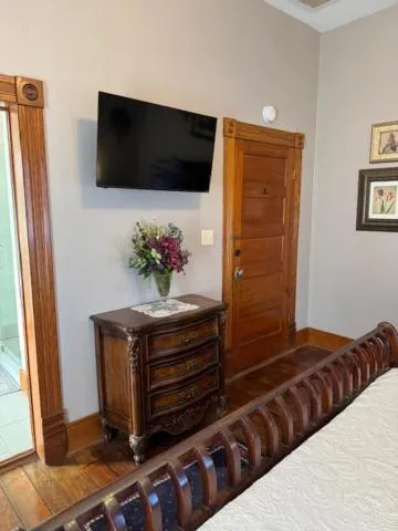 Decorative detail, Bed in Woodbine Inn and Restaurant