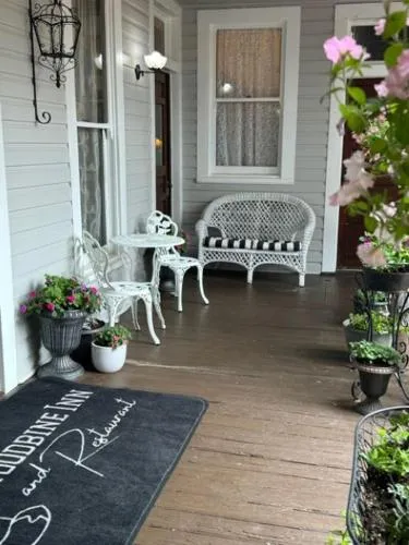 Balcony/Terrace, Bed in Woodbine Inn and Restaurant
