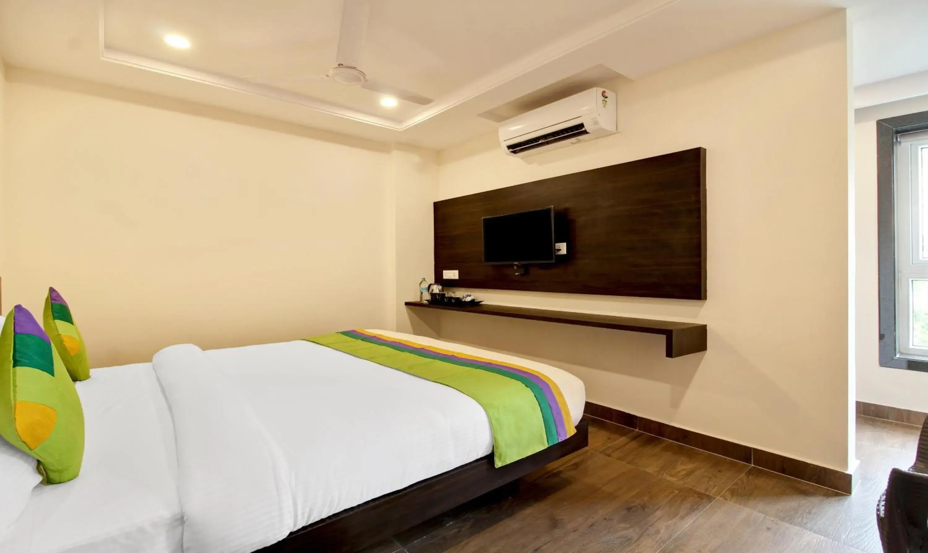 Bedroom, Bed in Treebo Excella Bedroom, Bed in Treebo Excella