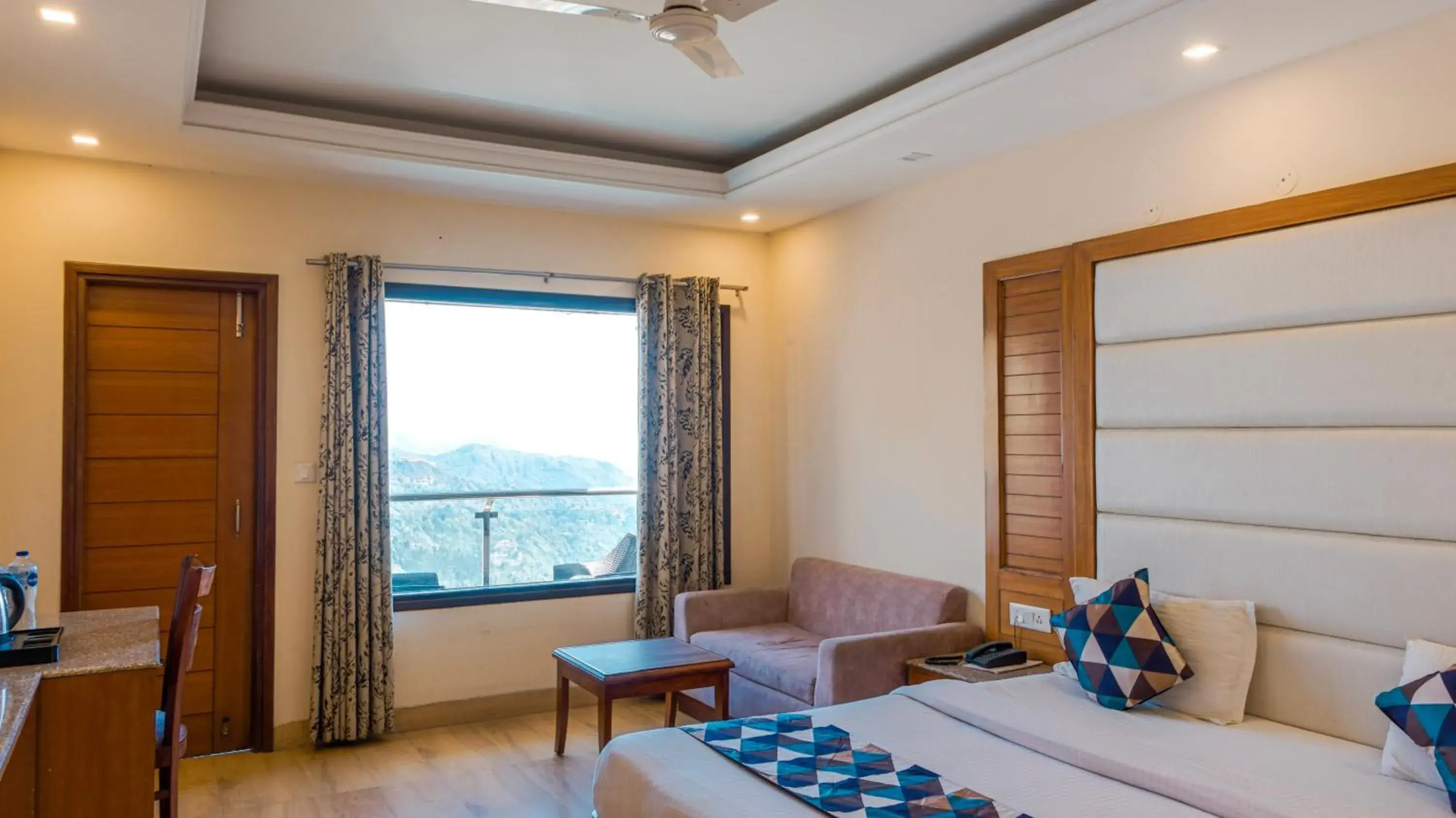 Natural landscape, Bed in Basera Hotel, Mall Road Natural landscape, Bed in Basera Hotel, Mall Road