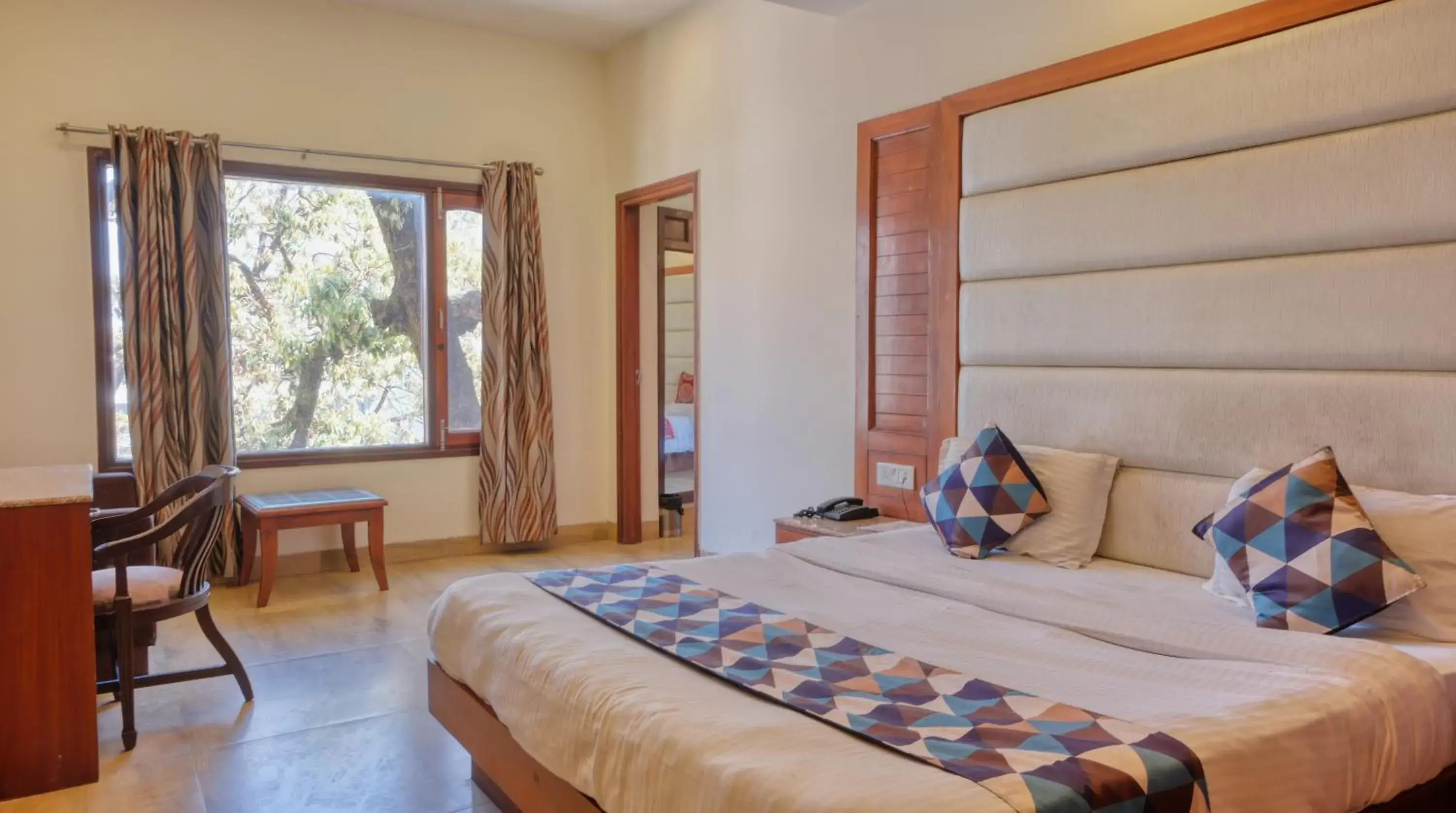 Double Room with Mountain View in Basera Hotel, Mall Road Double Room with Mountain View in Basera Hotel, Mall Road