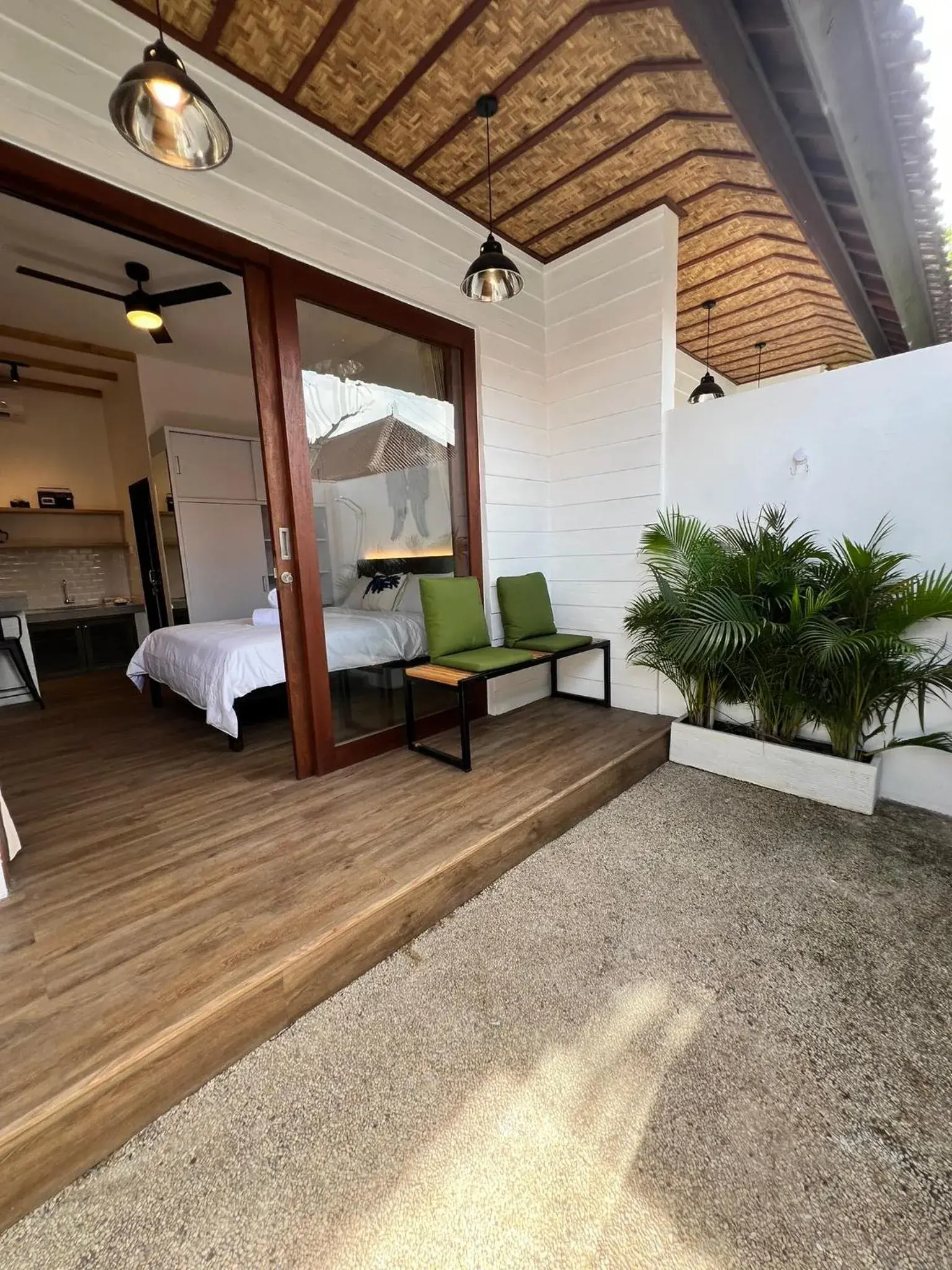 Bed in Negrita House Canggu Apartment Bed in Negrita House Canggu Apartment