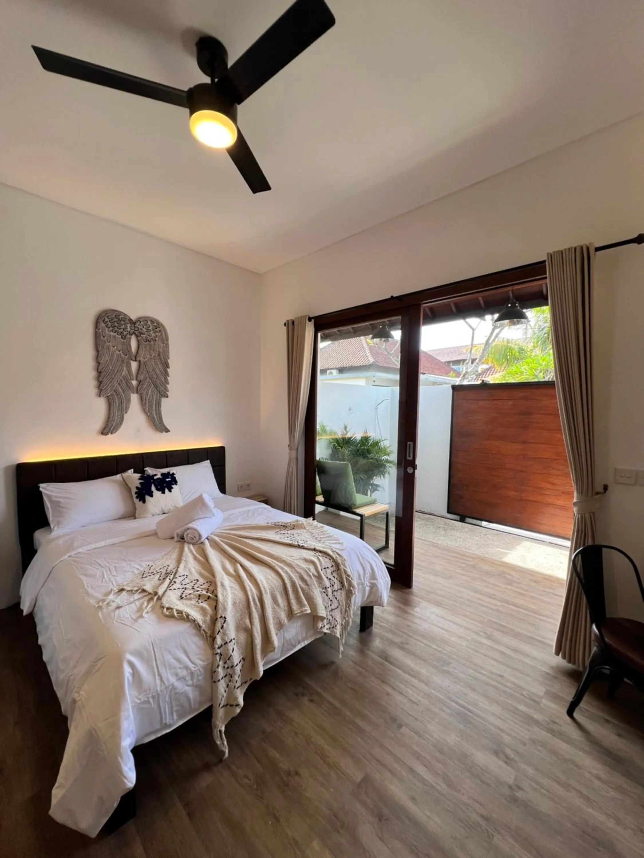 Bed in Negrita House Canggu Apartment