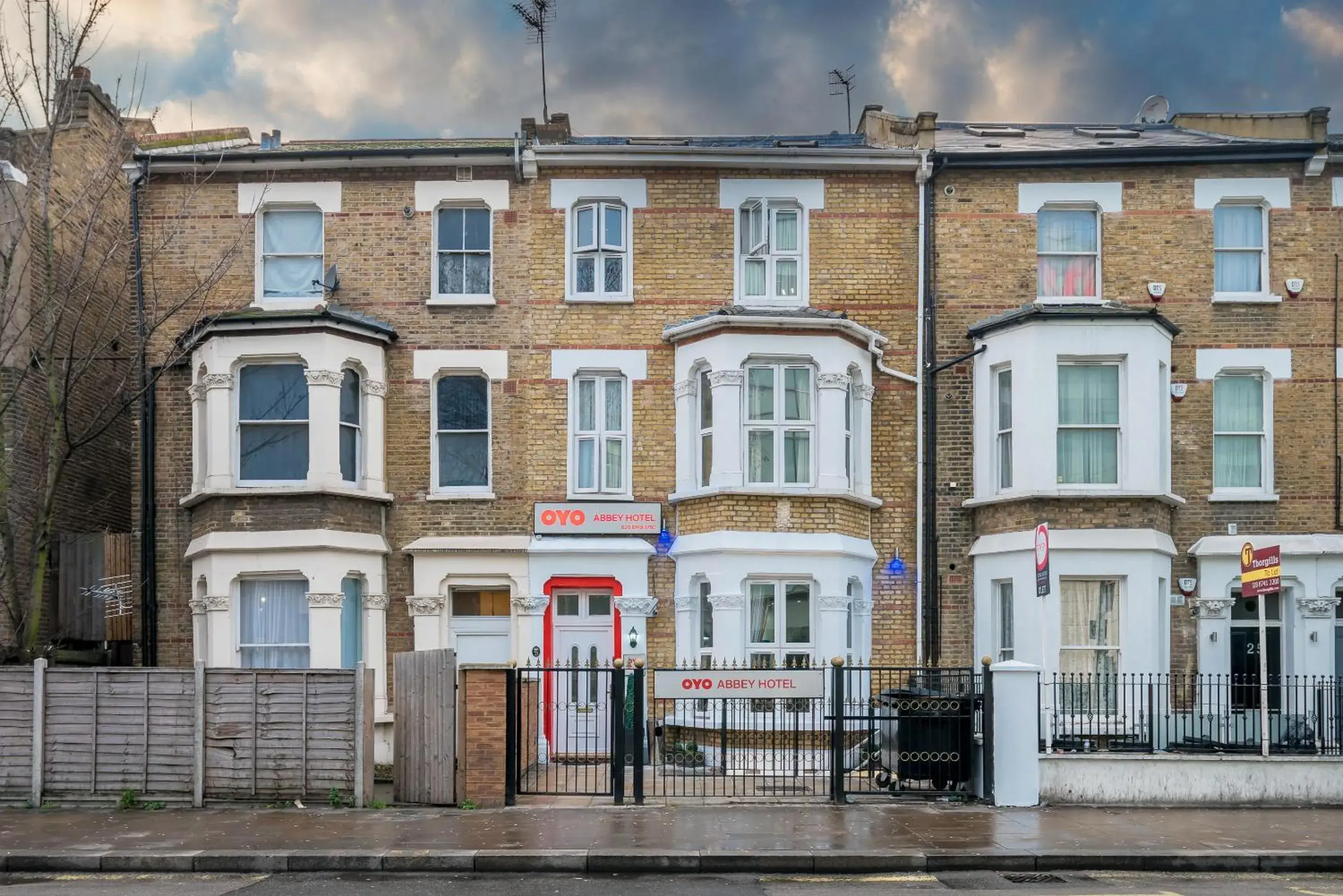 Facade/entrance in Abbey Hotel, London Shepherd's Bush Market Facade/entrance in Abbey Hotel, London Shepherd's Bush Market