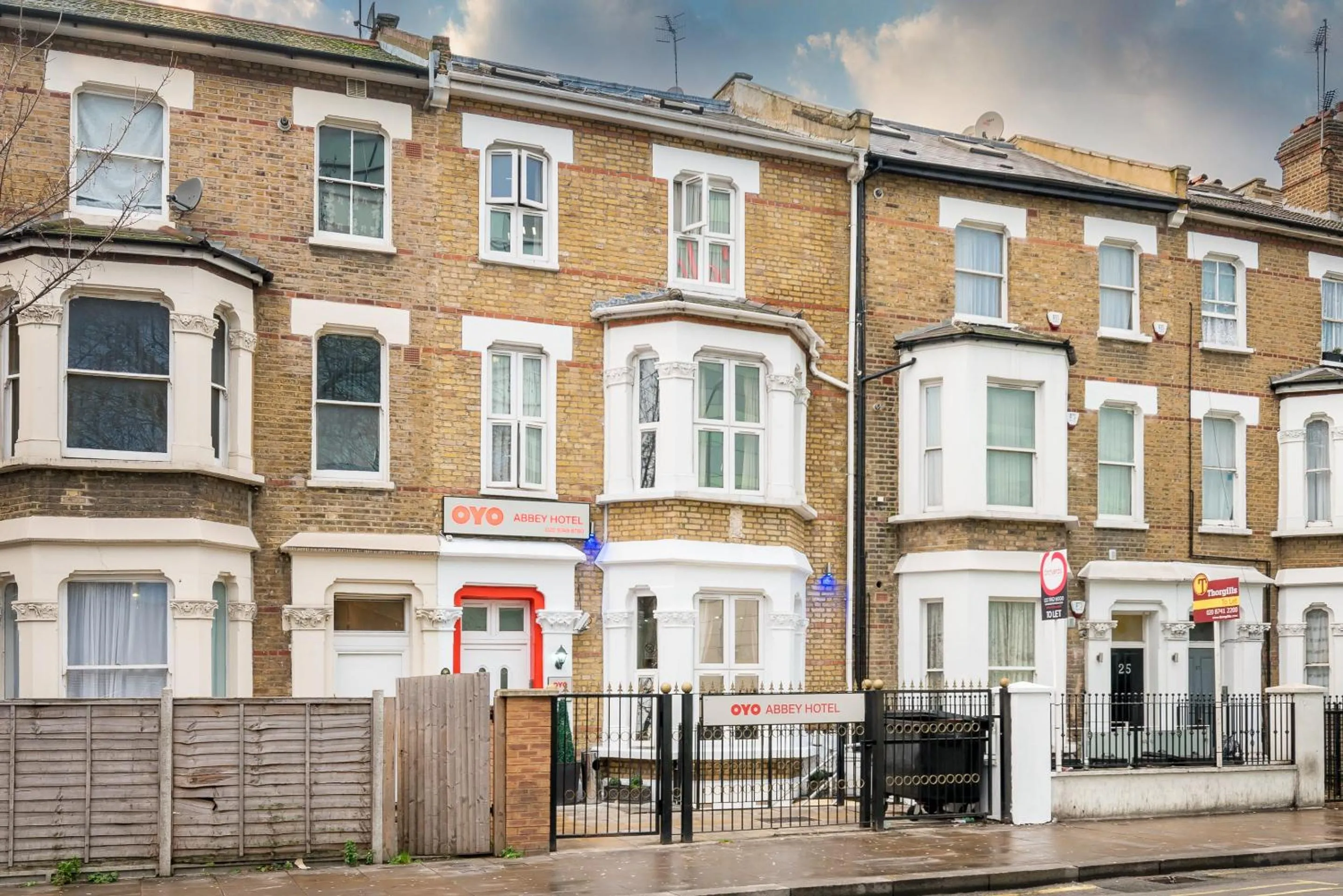 Facade/entrance in Abbey Hotel, London Shepherd's Bush Market