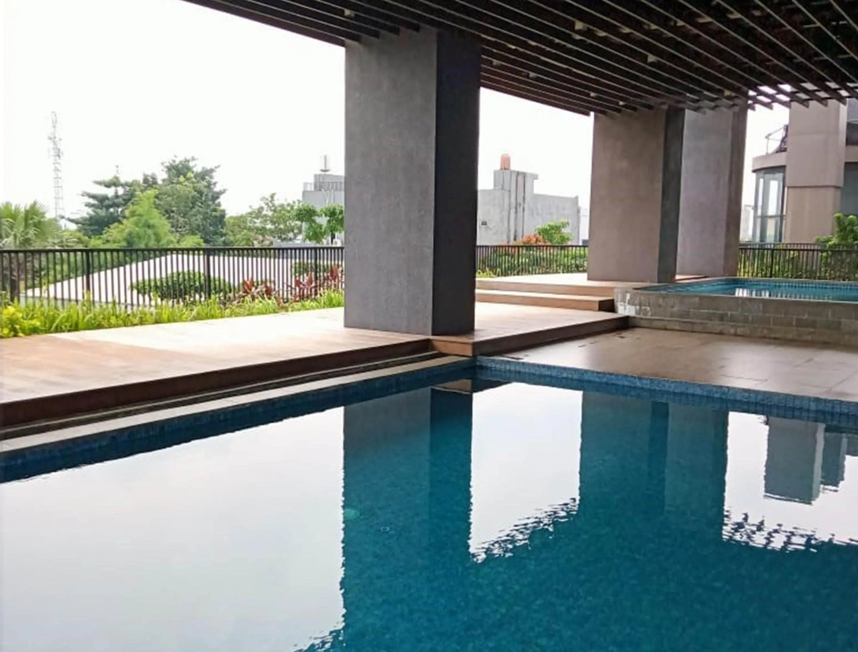 Pool view in The Cozy Rooms at The Ayoma Residence, BSD Serpong