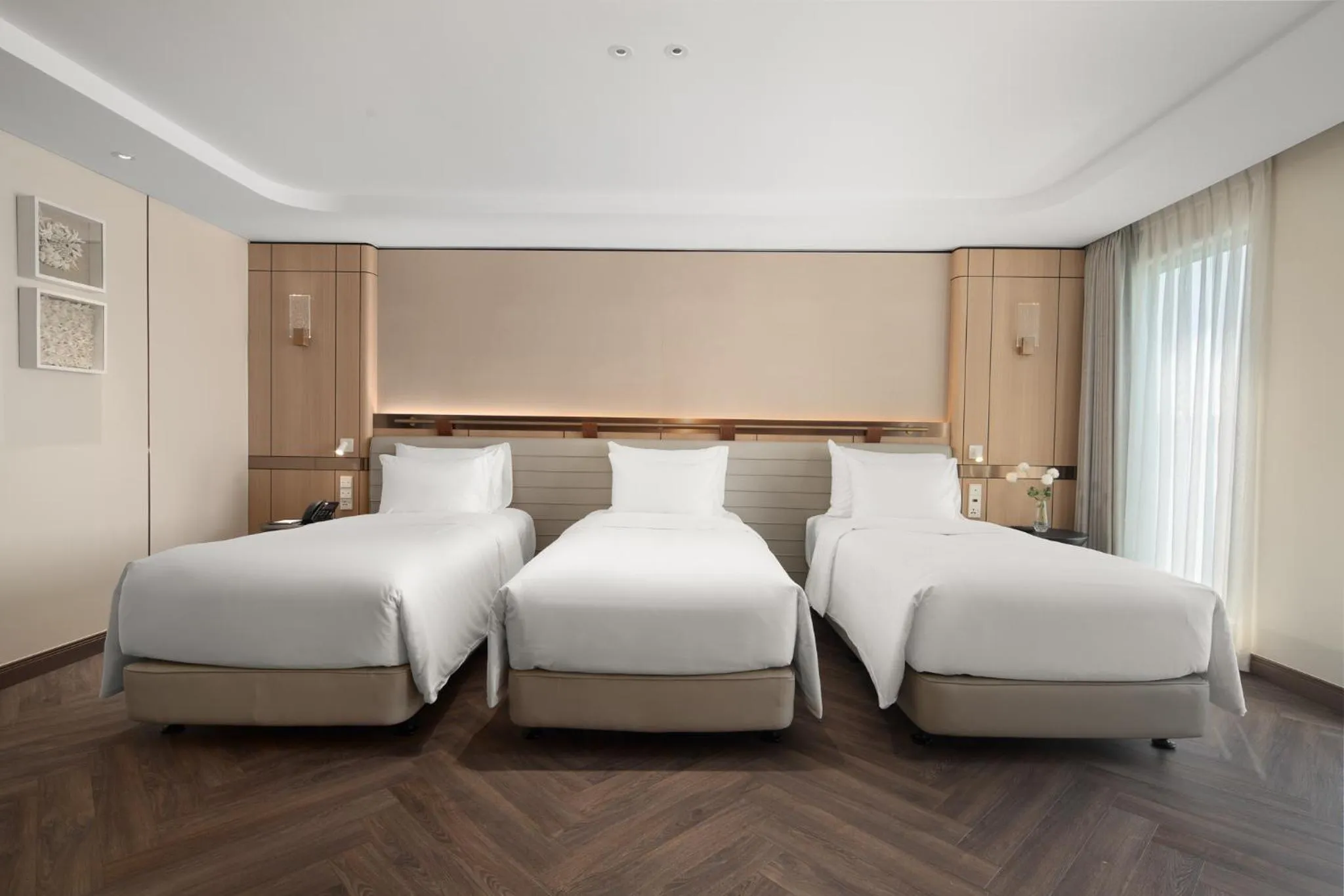 Bedroom, Bed in Grand Pioneers Halong Bay Cruise 2