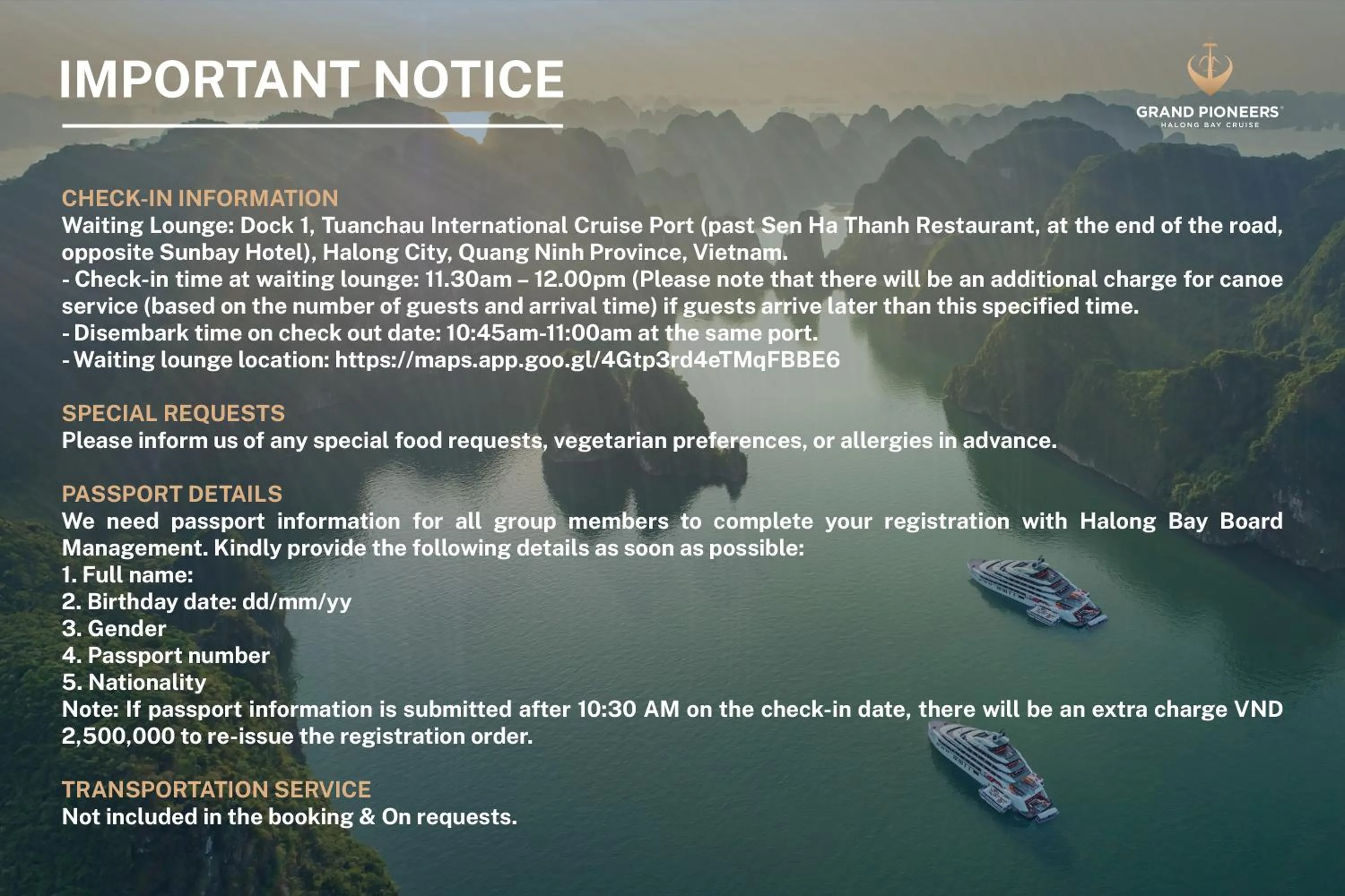 View (from property/room) in Grand Pioneers Halong Bay Cruise 2