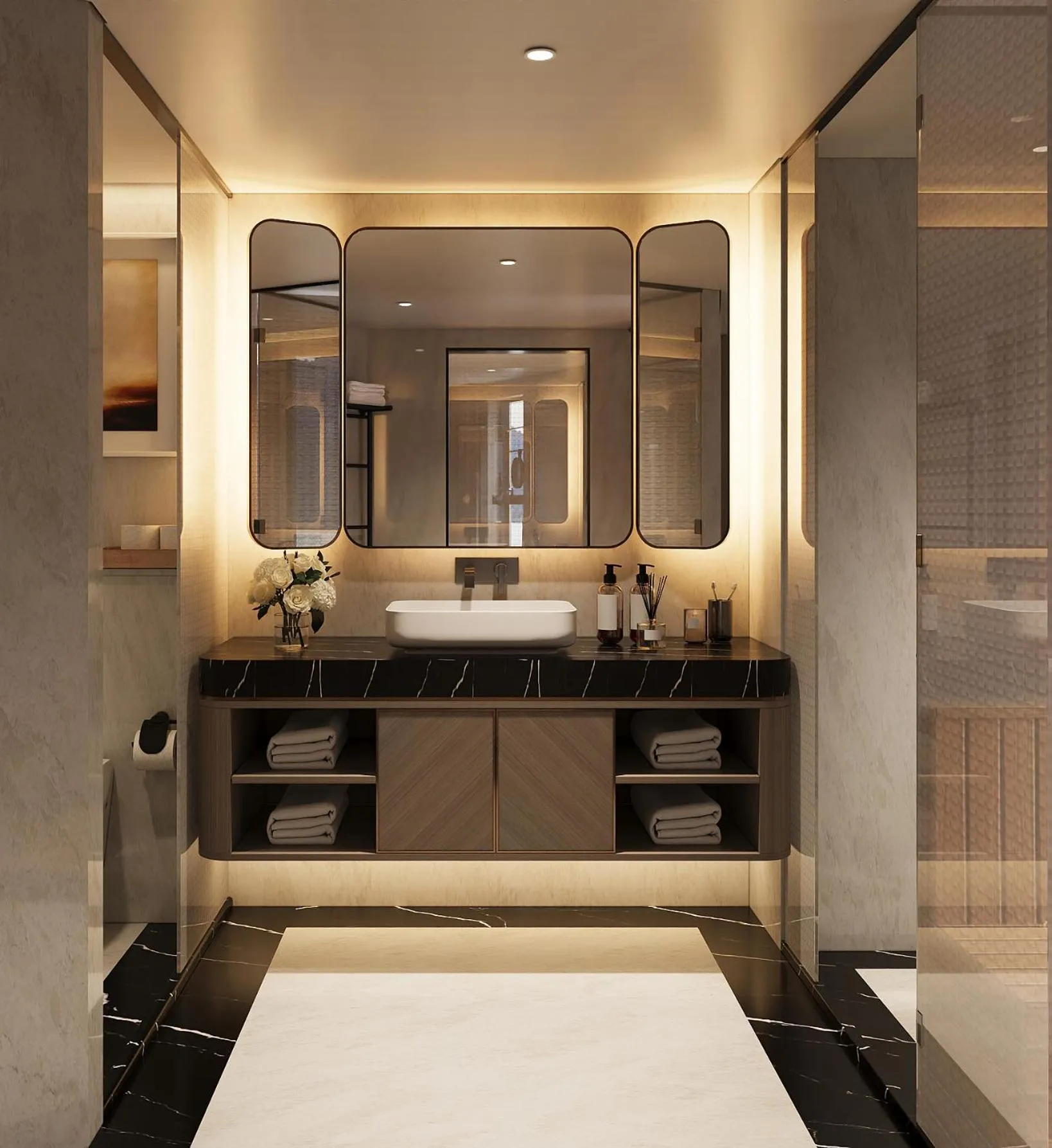 Bathroom, Bed in Grand Pioneers Halong Bay Cruise 2