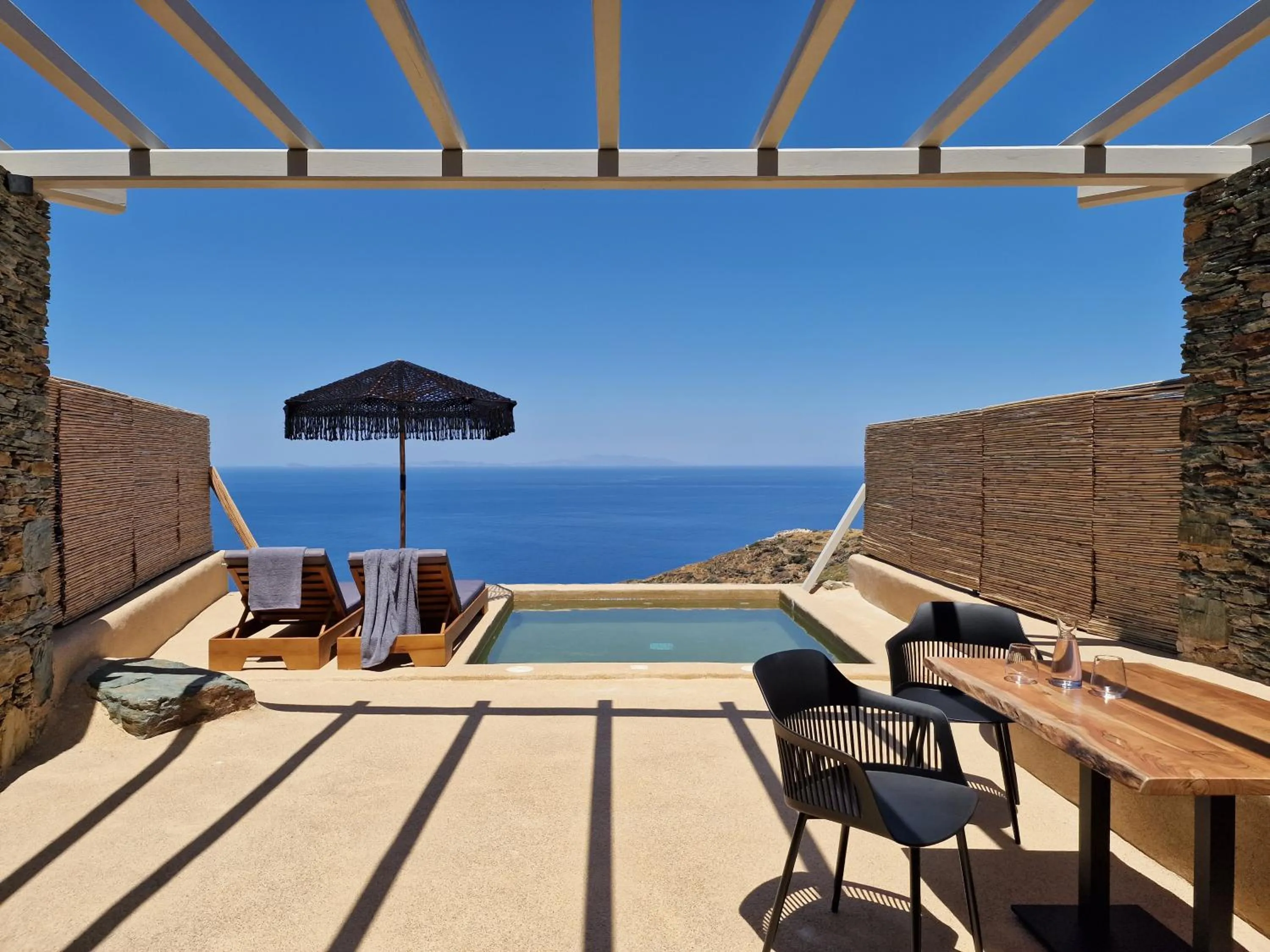 Balcony/Terrace in AGADA Folegandros Suites & Villas Adults Only