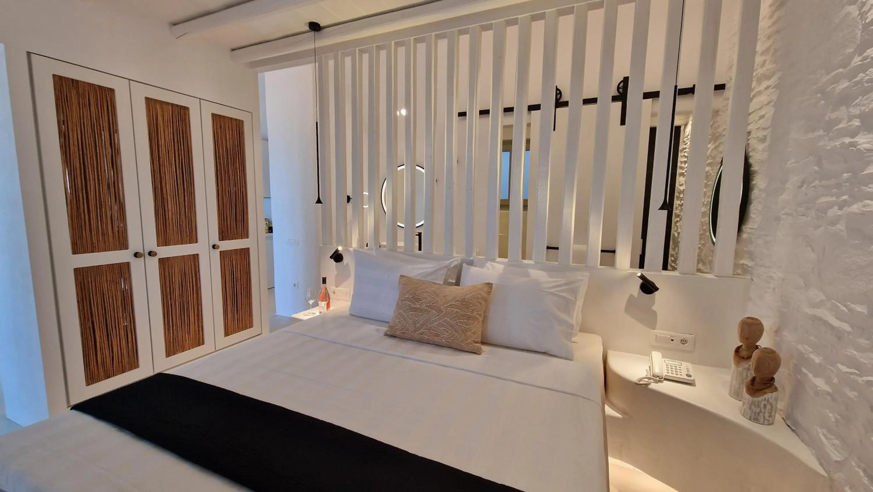 Bedroom, Bed in AGADA Folegandros Suites & Villas Adults Only