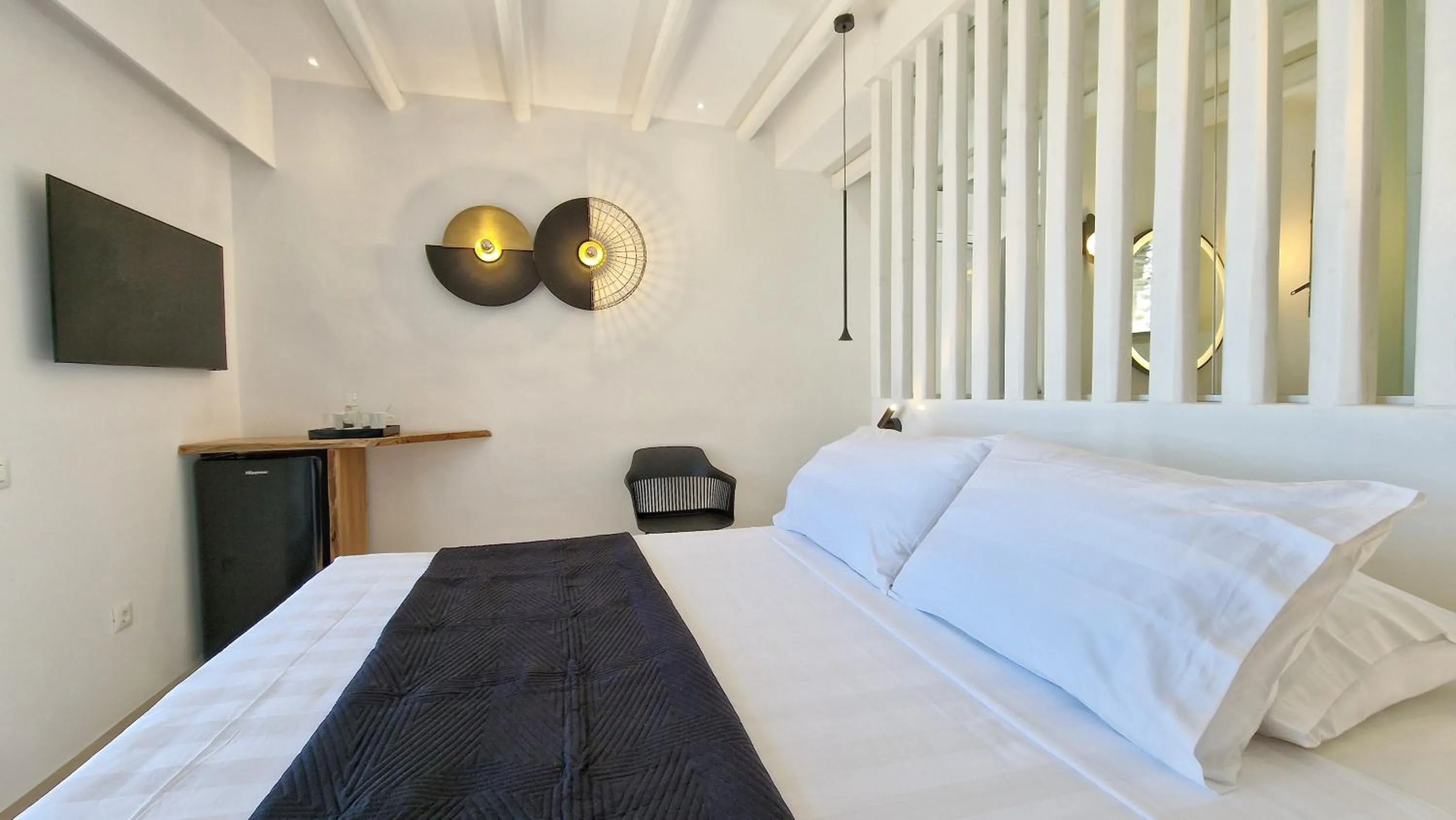 Bedroom, Bed in AGADA Folegandros Suites & Villas Adults Only