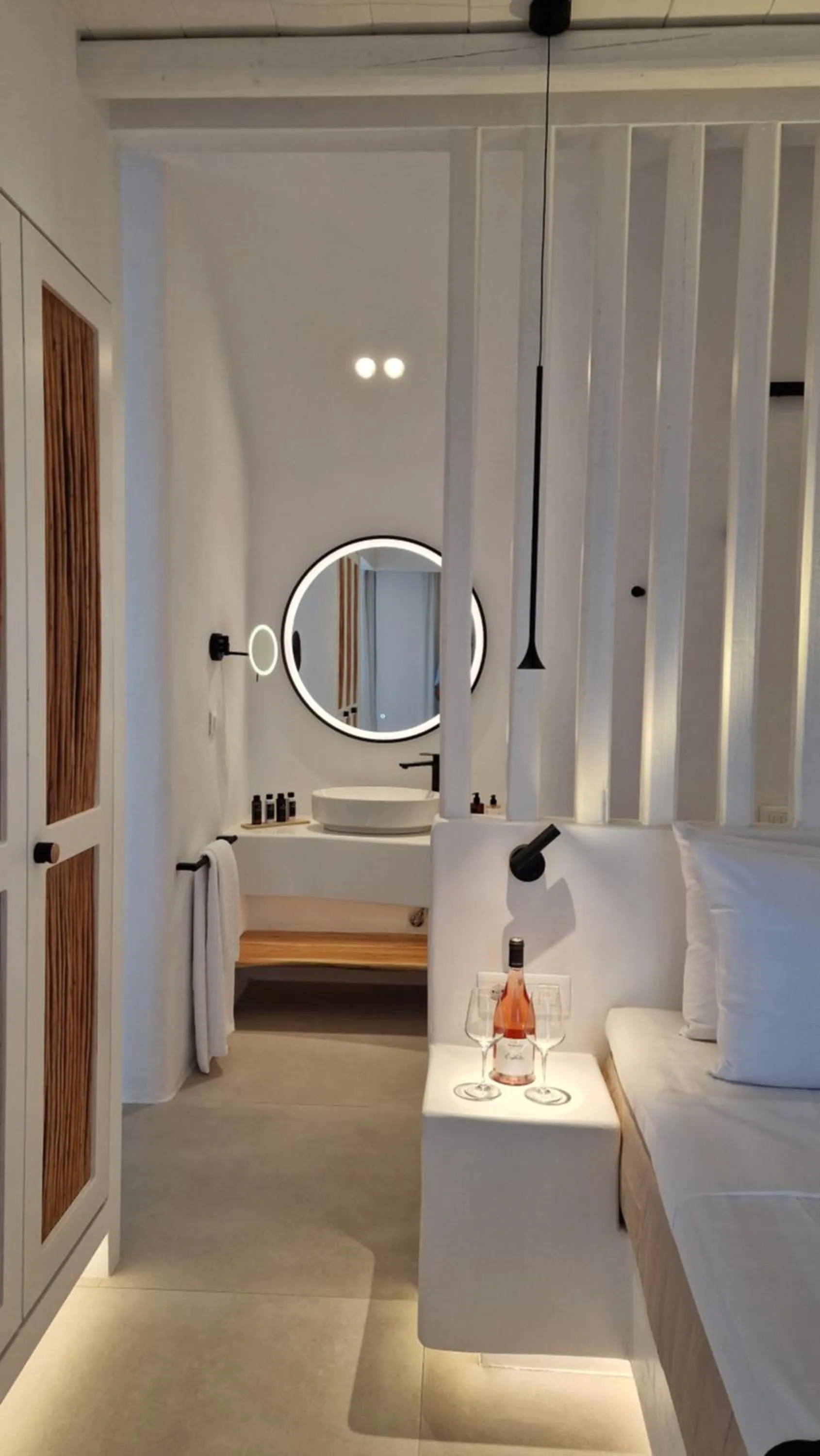 Bed in AGADA Folegandros Suites & Villas Adults Only