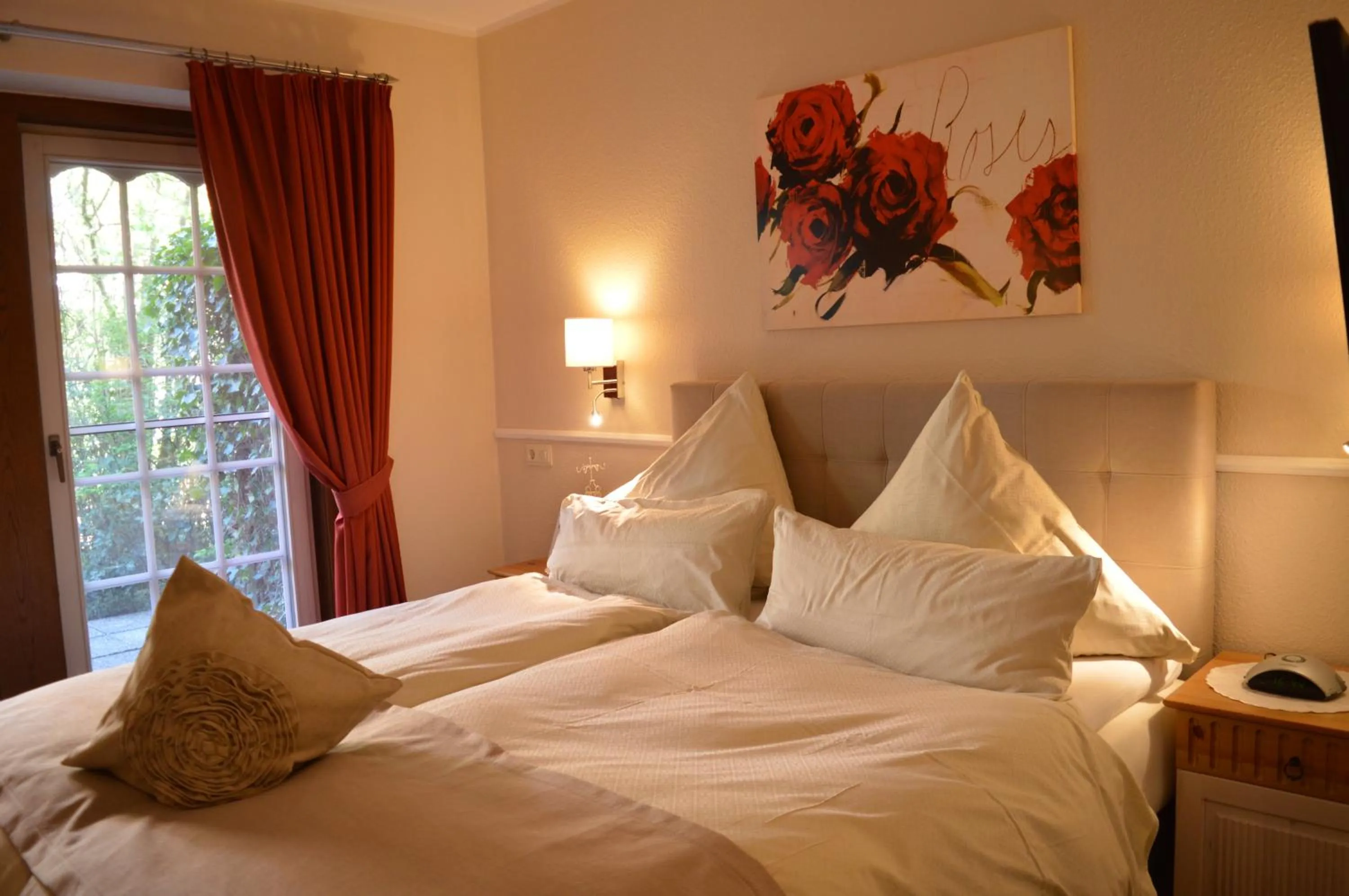 Bed in Landhaus Zum Heidewanderer mit THERMEplus