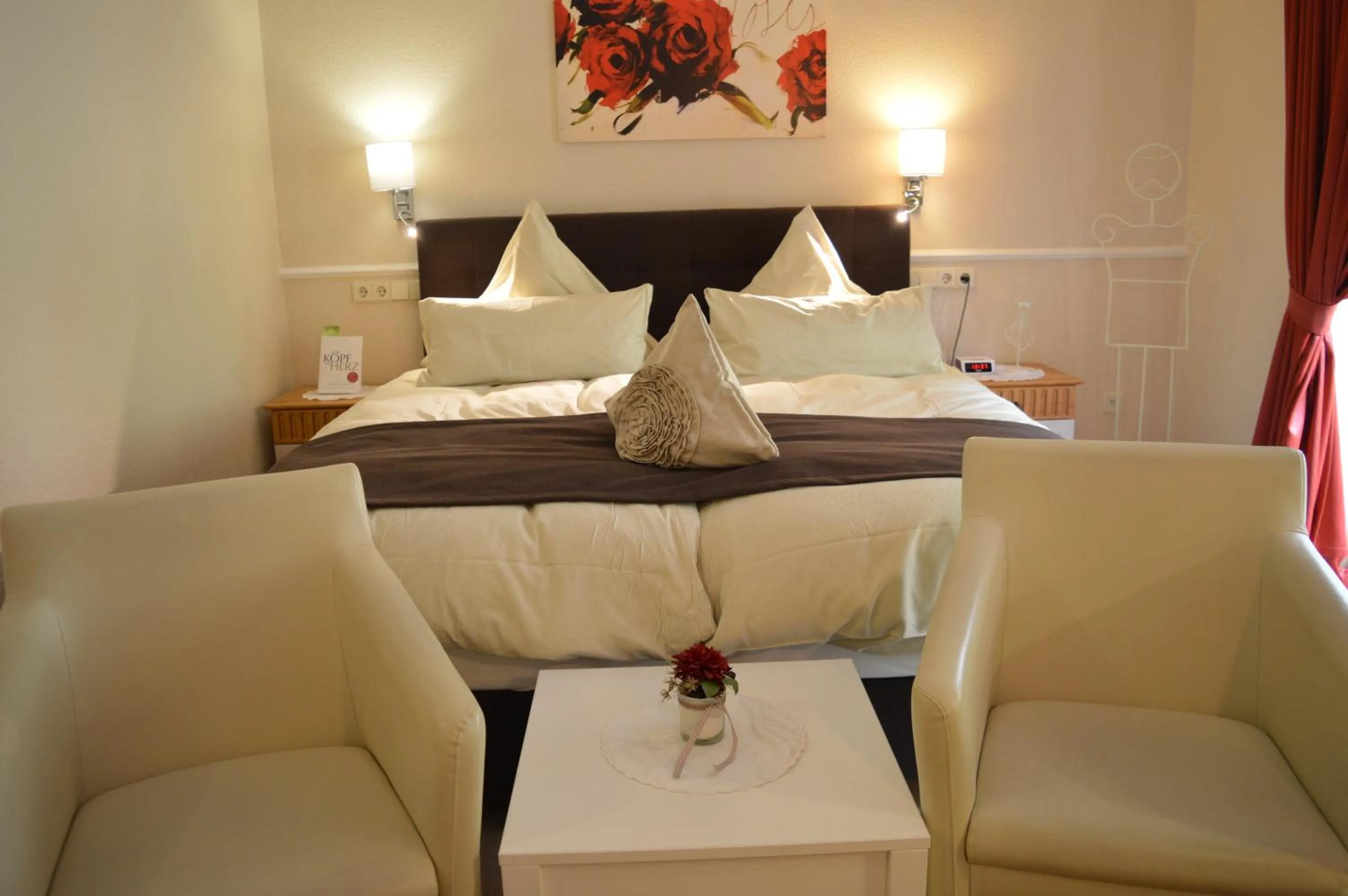 Bed in Landhaus Zum Heidewanderer mit THERMEplus