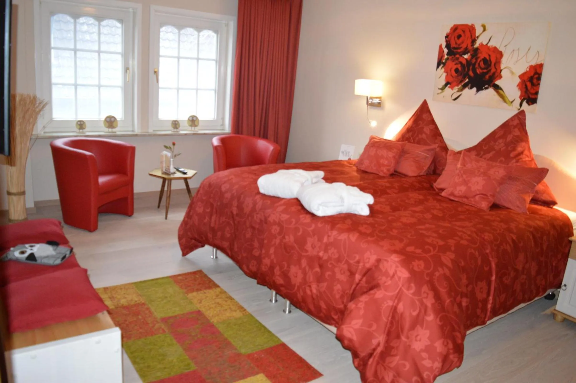 Bed in Landhaus Zum Heidewanderer mit THERMEplus