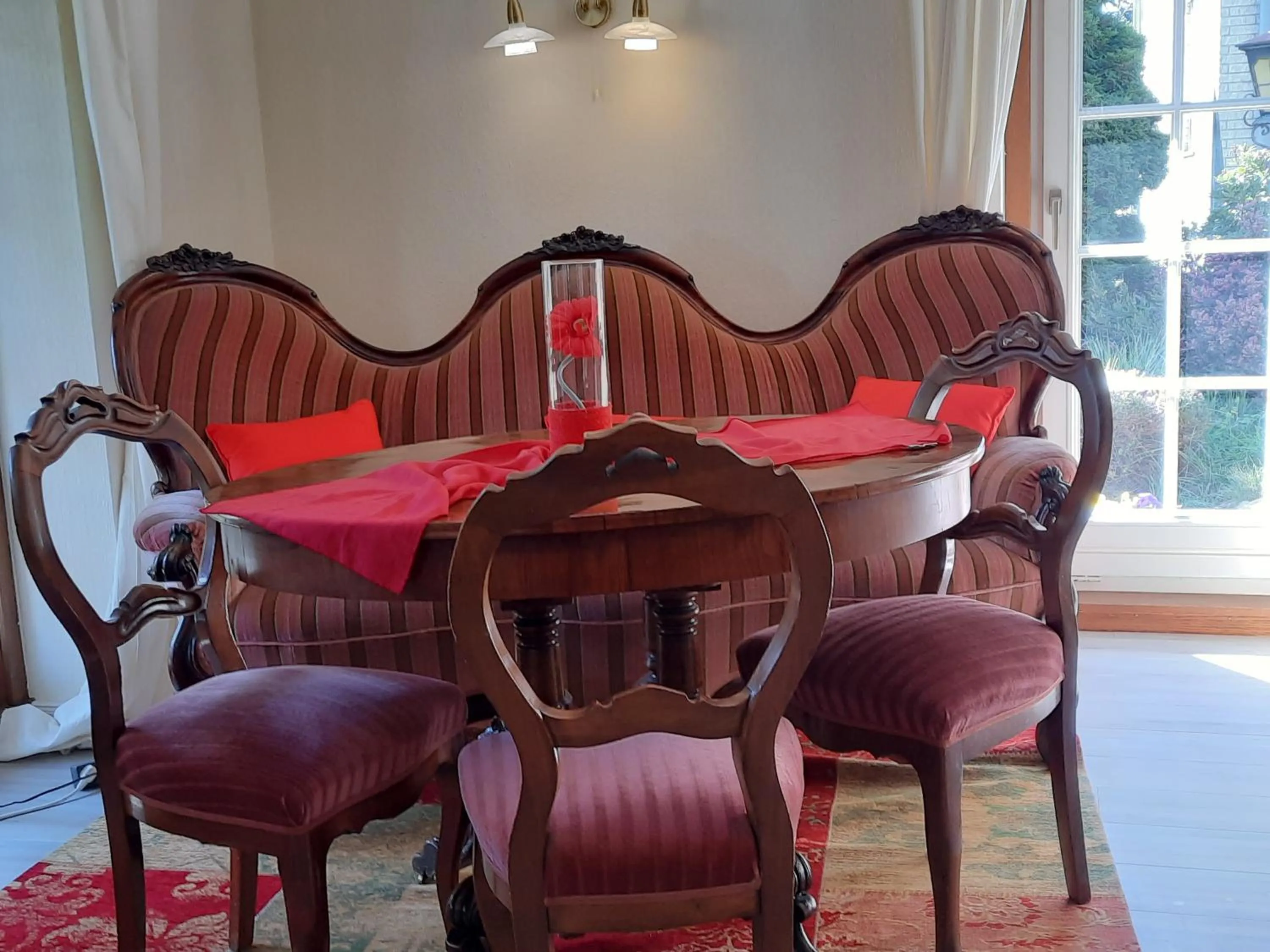 Seating area in Landhaus Zum Heidewanderer mit THERMEplus