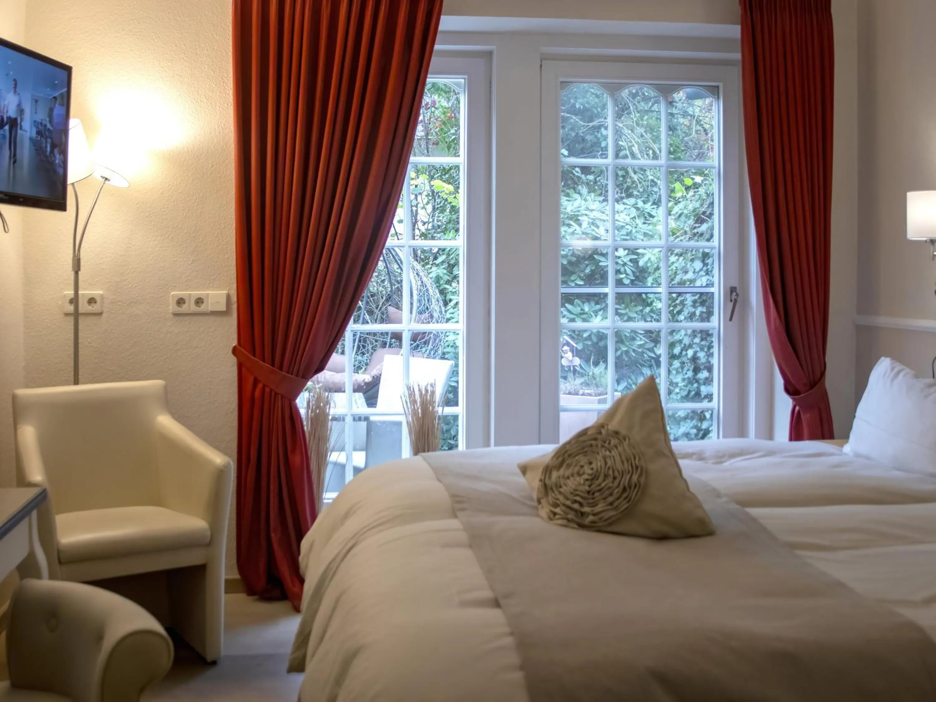 Bed in Landhaus Zum Heidewanderer mit THERMEplus