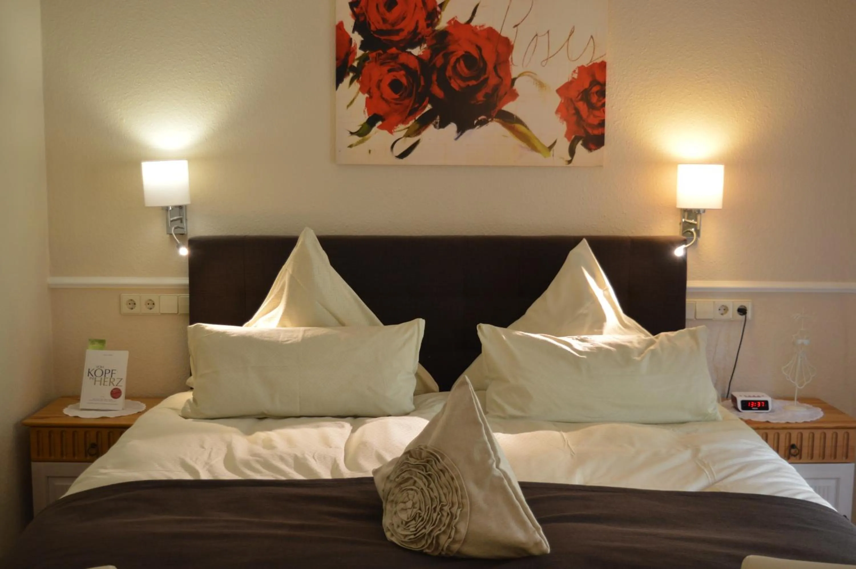 Bed in Landhaus Zum Heidewanderer mit THERMEplus