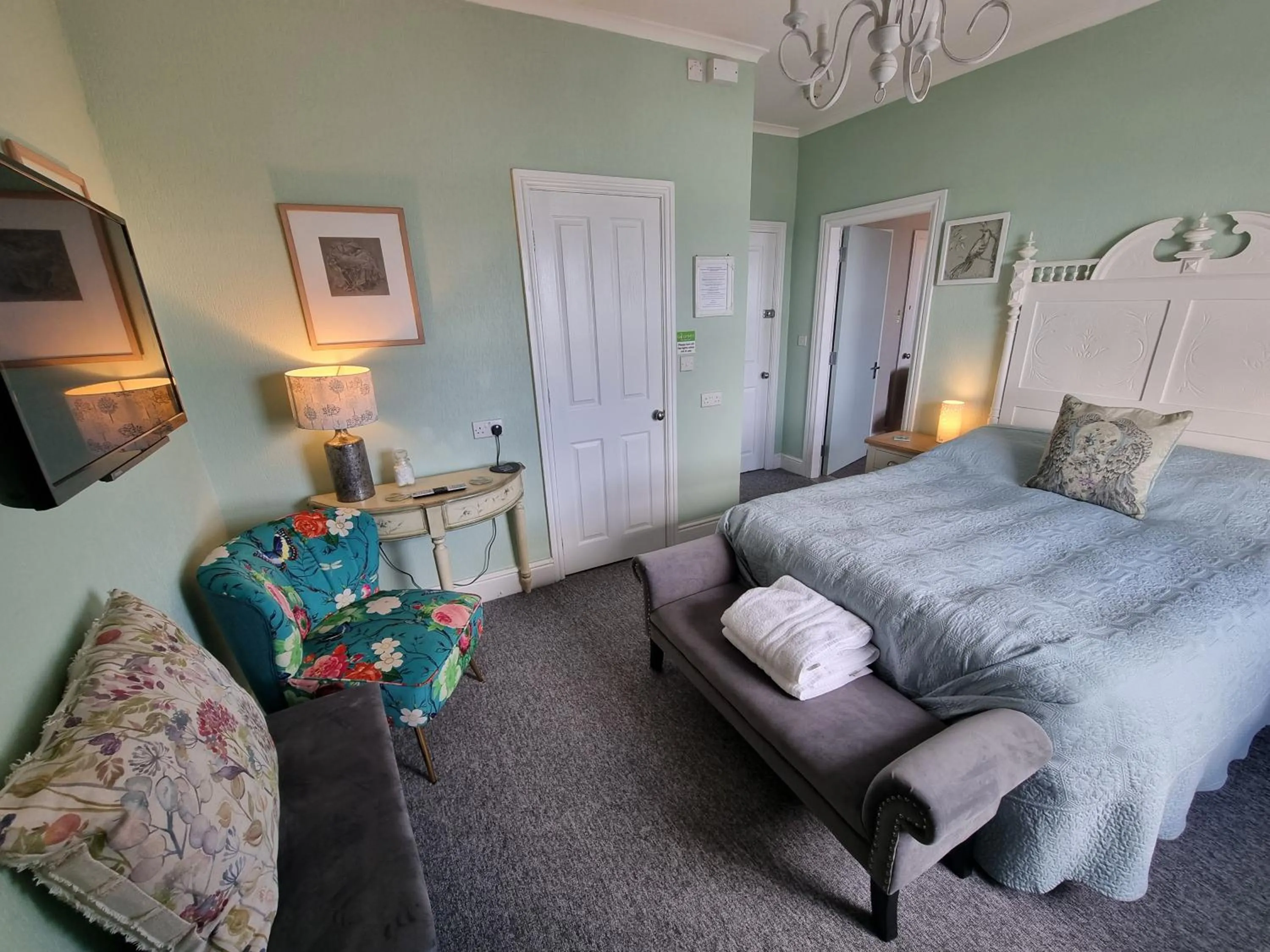 Bedroom, Bed in Glan Y Mor Hotel (Adult Only)