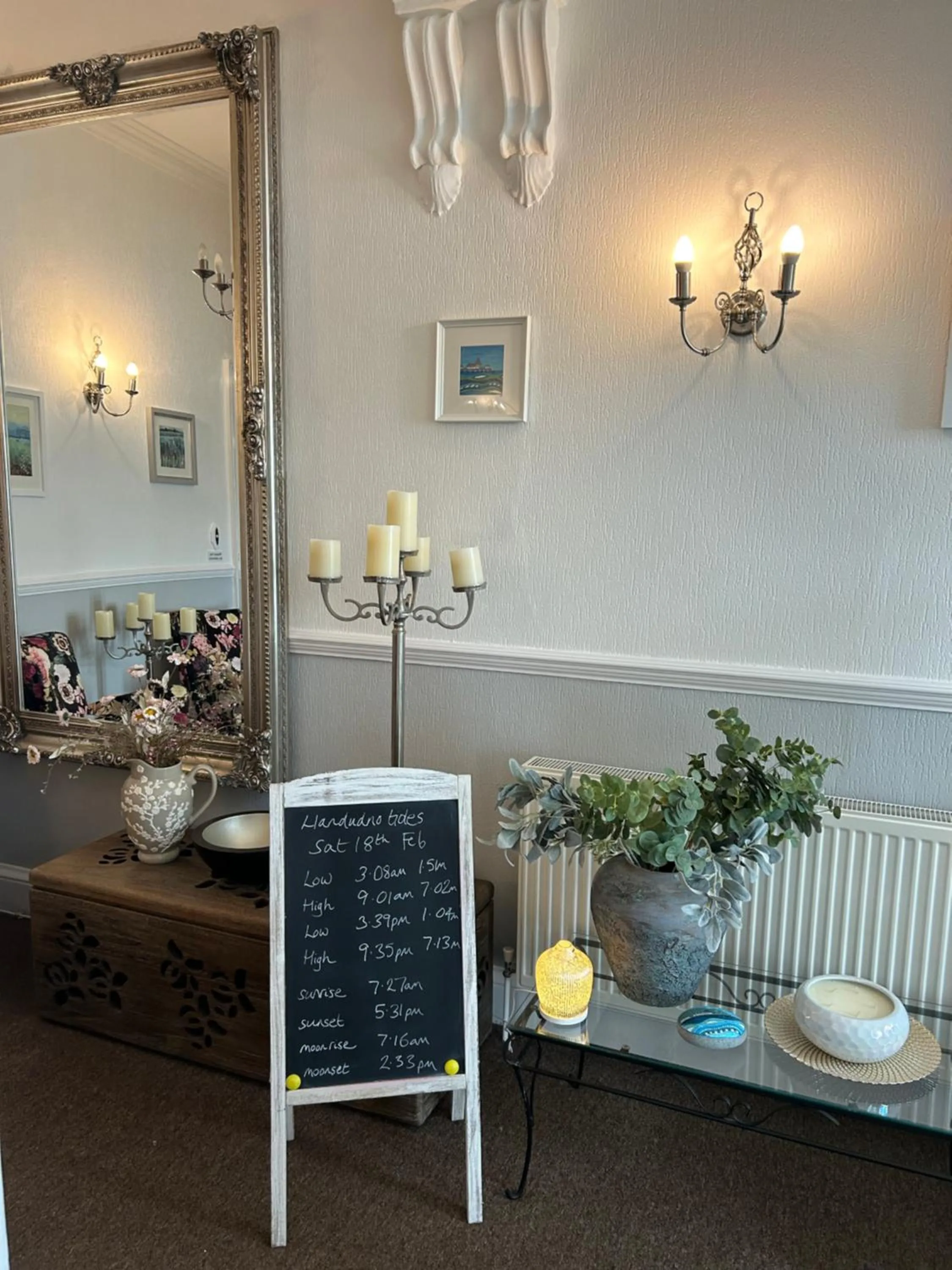 Decorative detail in Glan Y Mor Hotel (Adult Only)