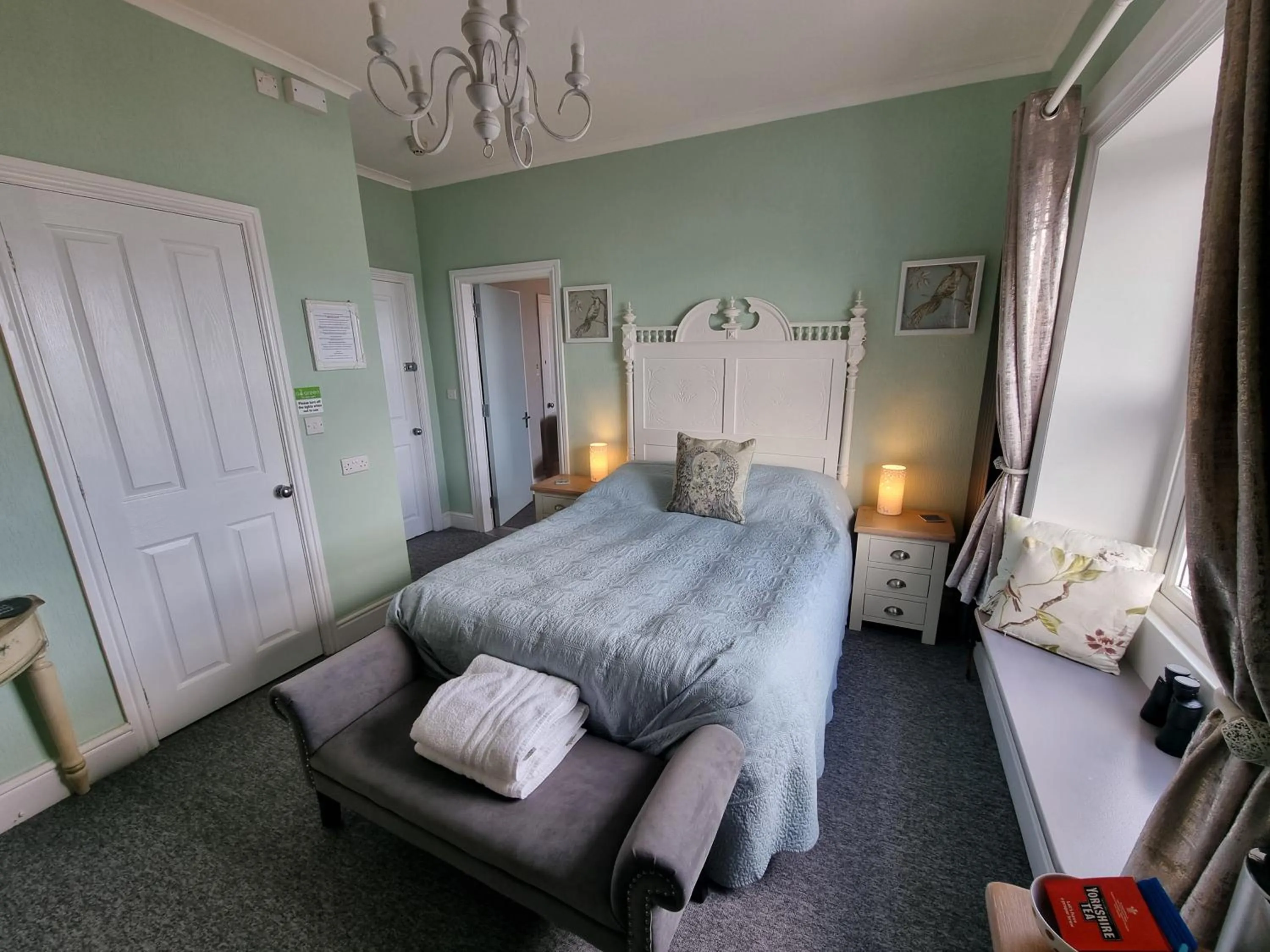 Bedroom, Bed in Glan Y Mor Hotel (Adult Only)